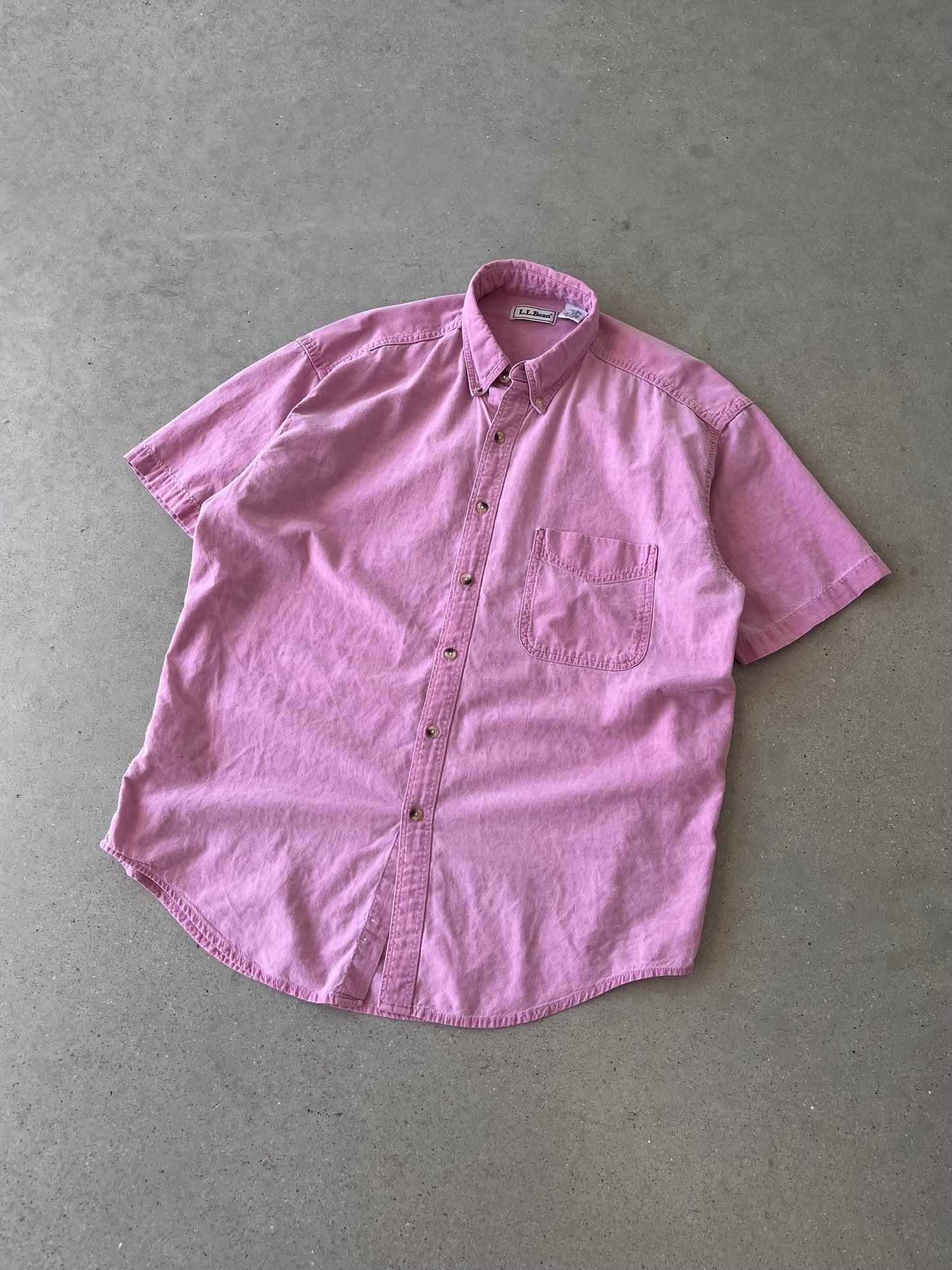 Vintage Pink L.L. Bean Button-up Shirt - L