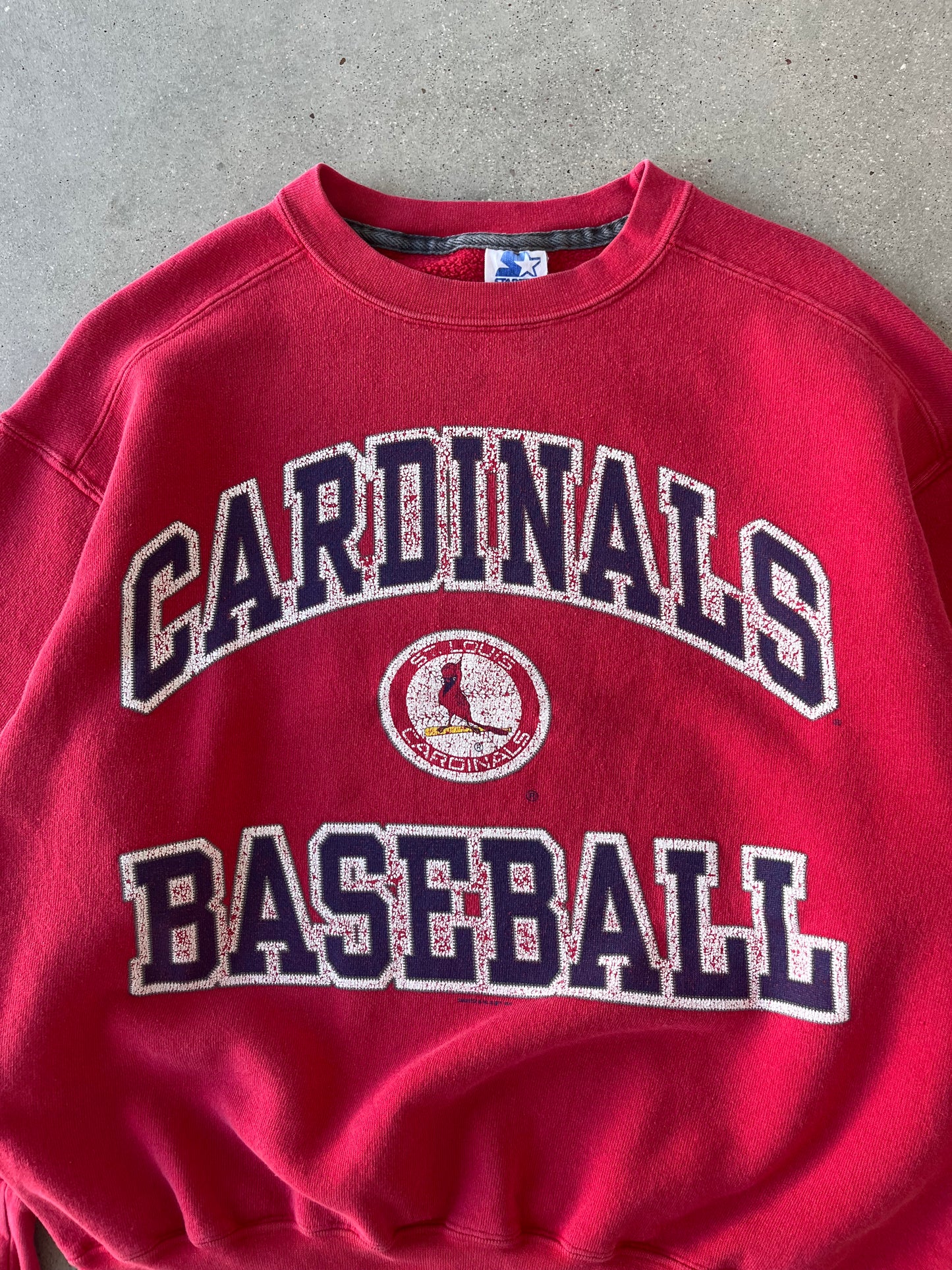 Vintage Cardinals Baseball Starter Crewneck - M