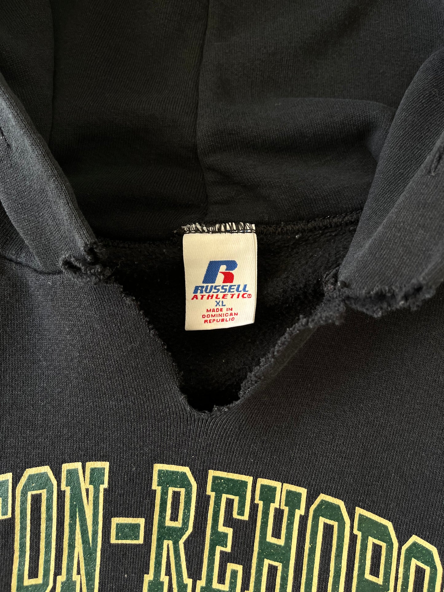 Vintage "Respect All, Fear None" Russell Athletic Hoodie - XL