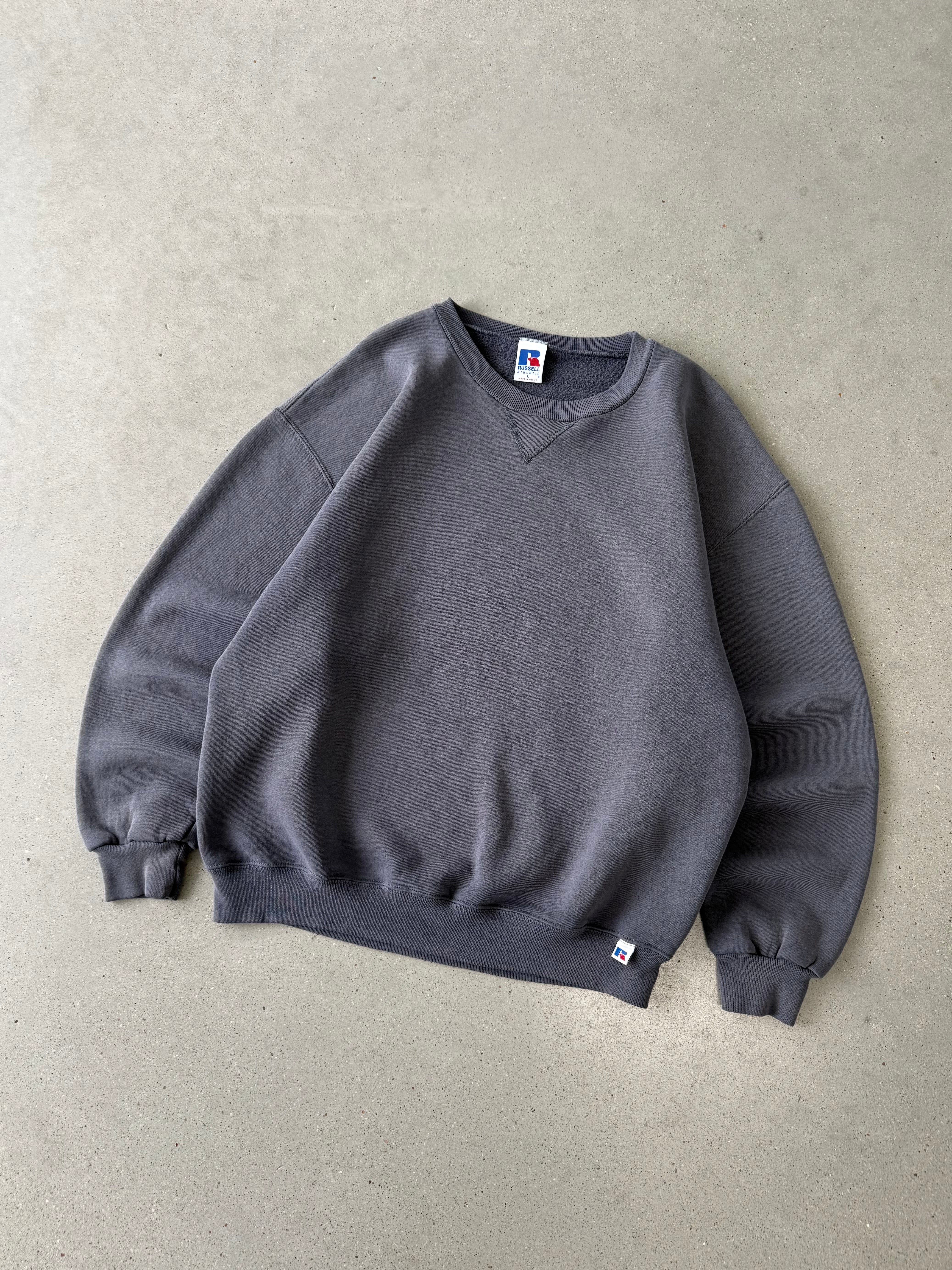 Vintage Russell Athletic Charcoal Crewneck - L