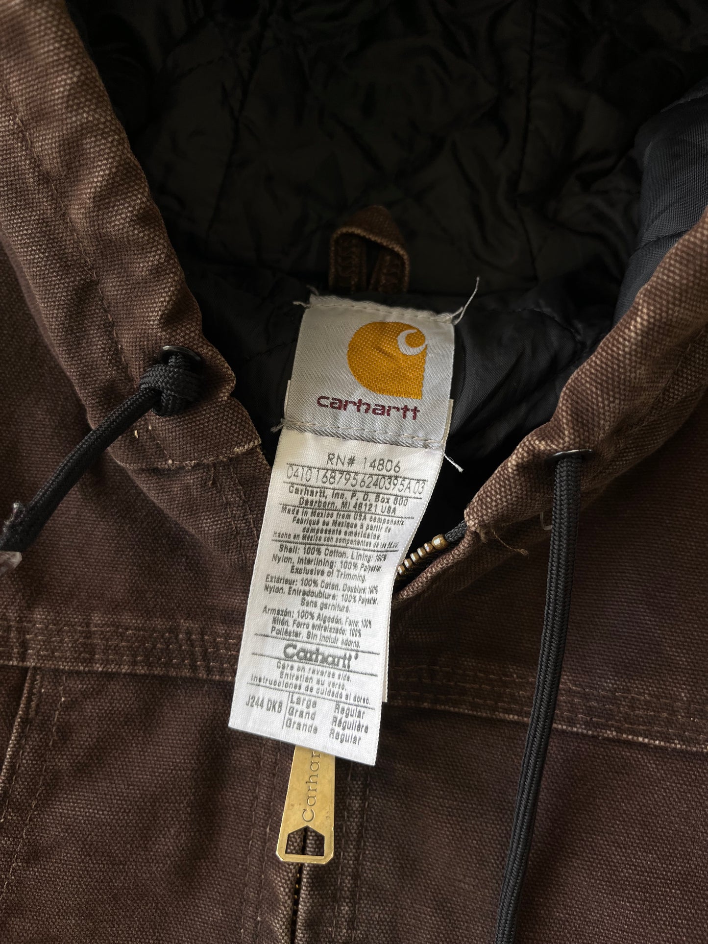 Vintage Carhartt Brown Active Jacket - L