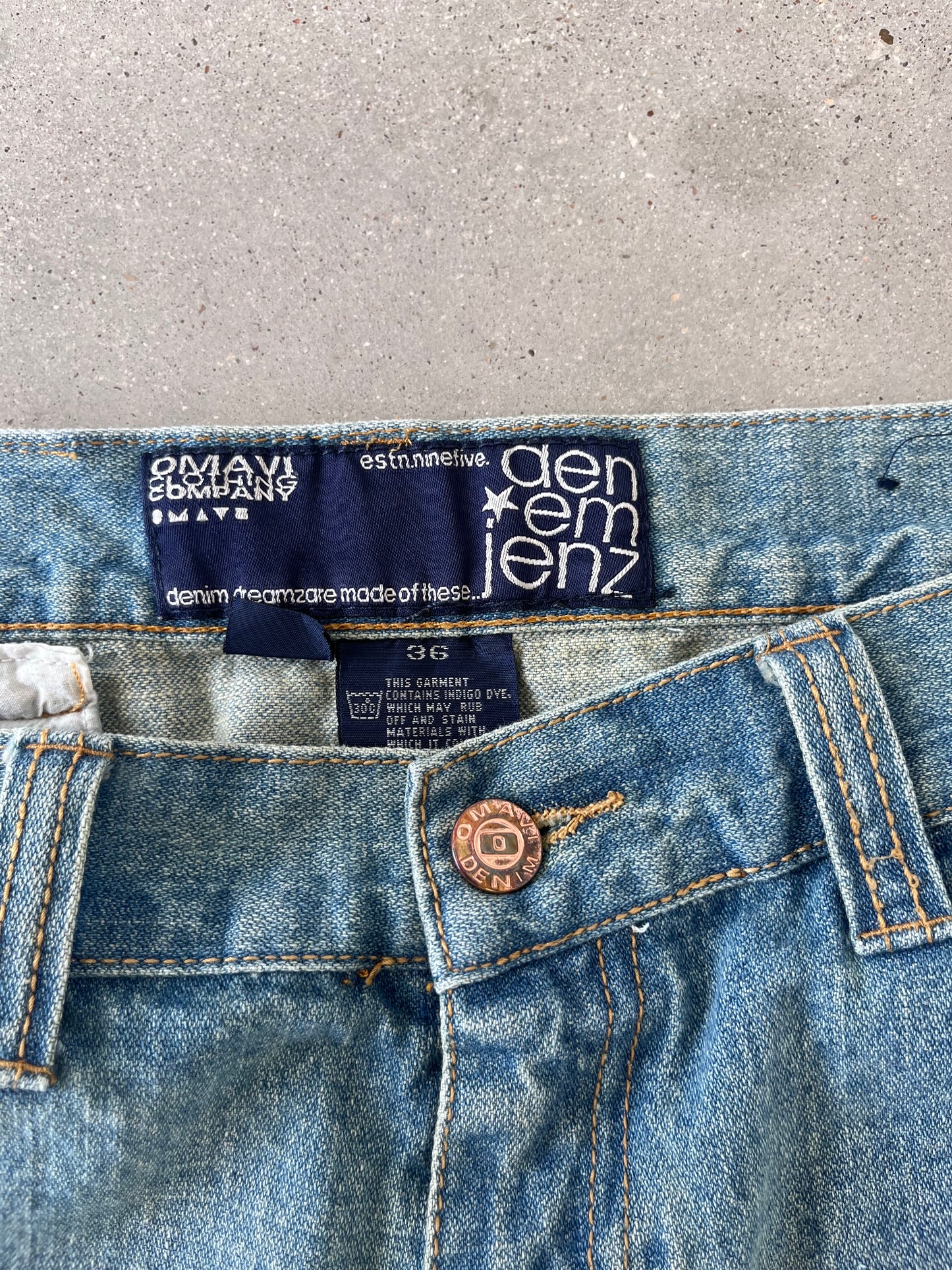 Vintage Y2K OMAVI Den Em Jens Baggy Denim - 34x32