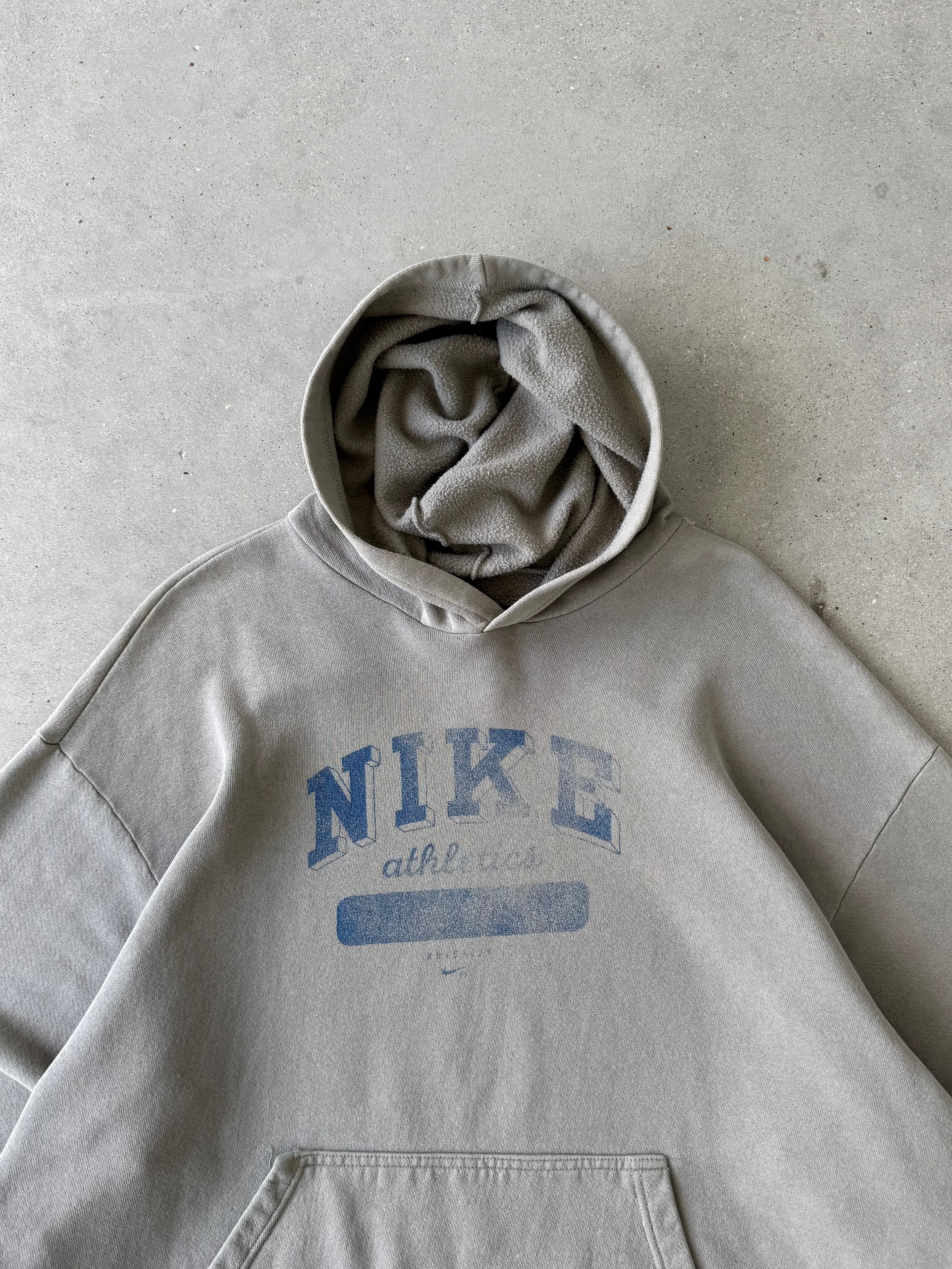 Vintage Nike Athletics Olive Hoodie - XXL