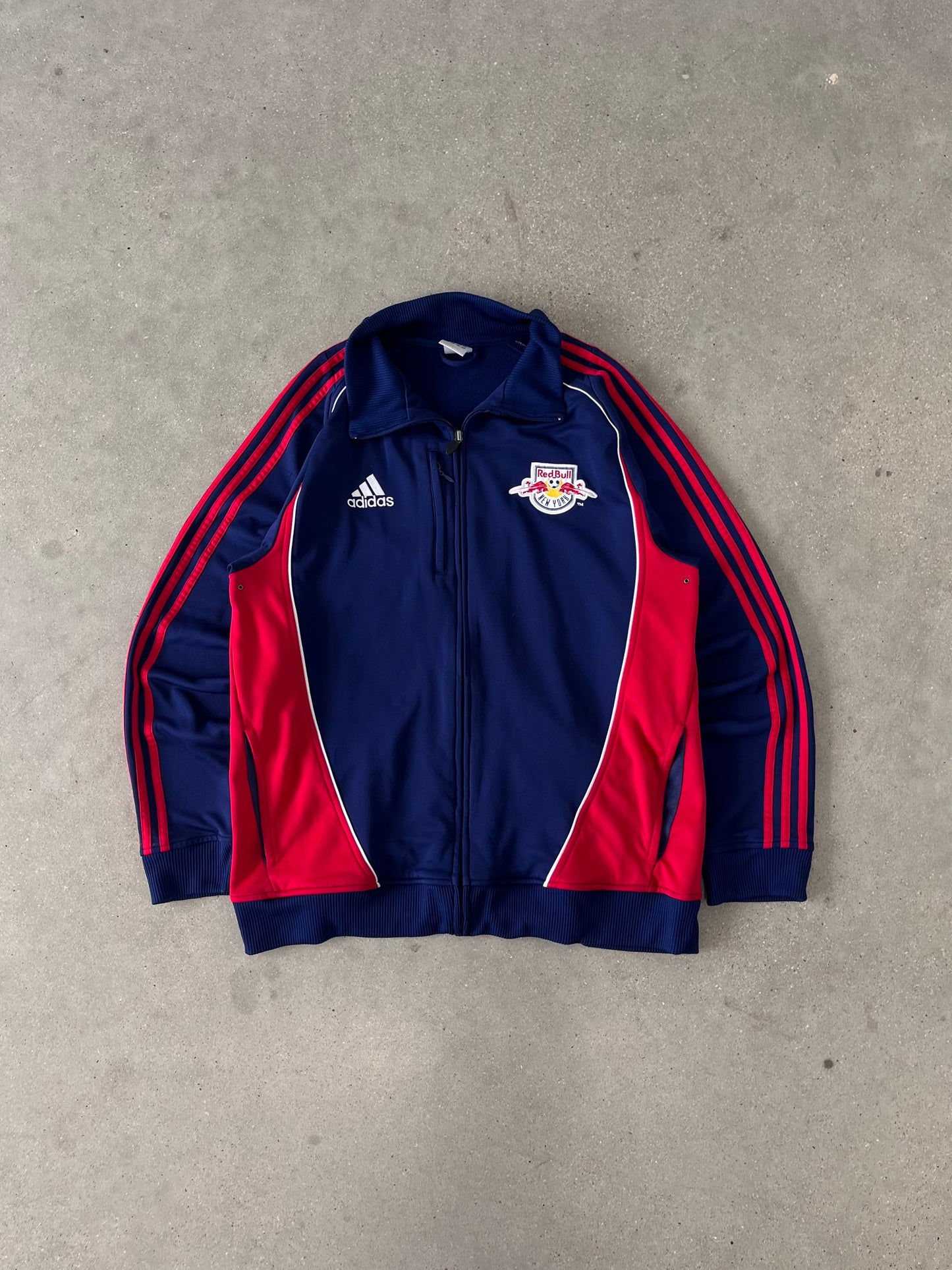 Vintage Adidas Redbull NY MLS Tracksuit Jacket - L