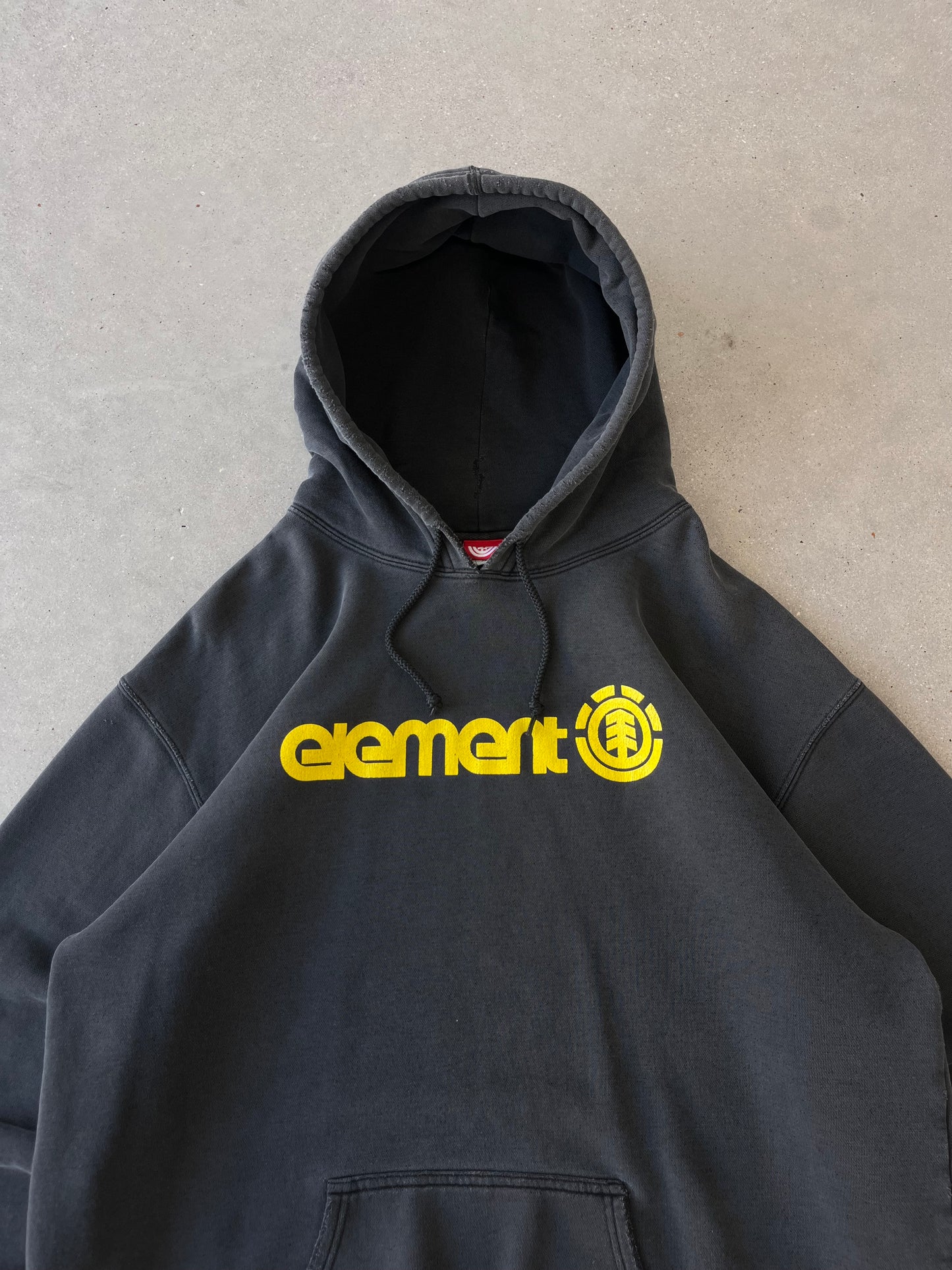 Vintage Y2K Element Black Hoodie - XL