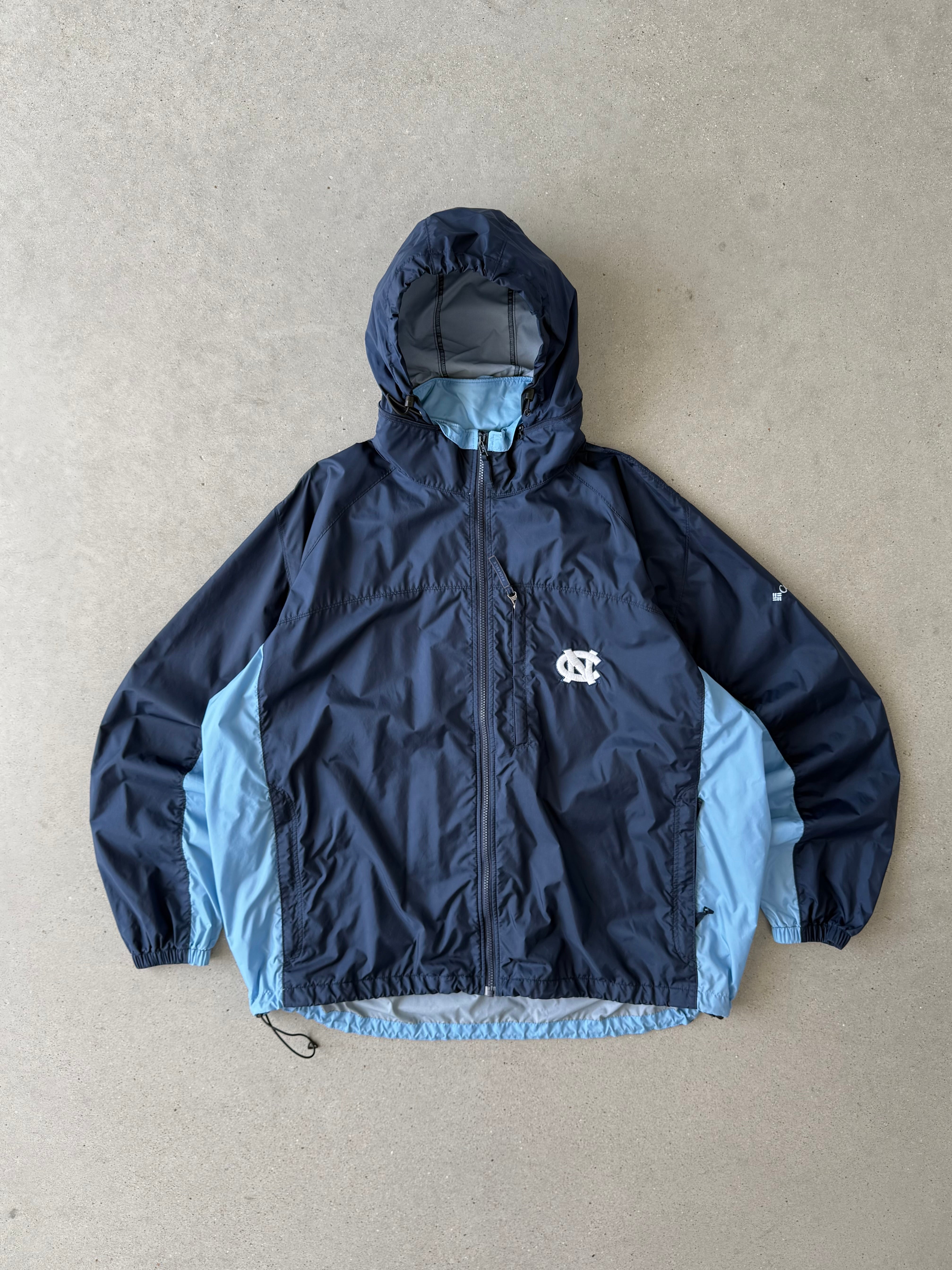 Vintage North Carolina Tar Heels Columbia Windbreaker - XXL