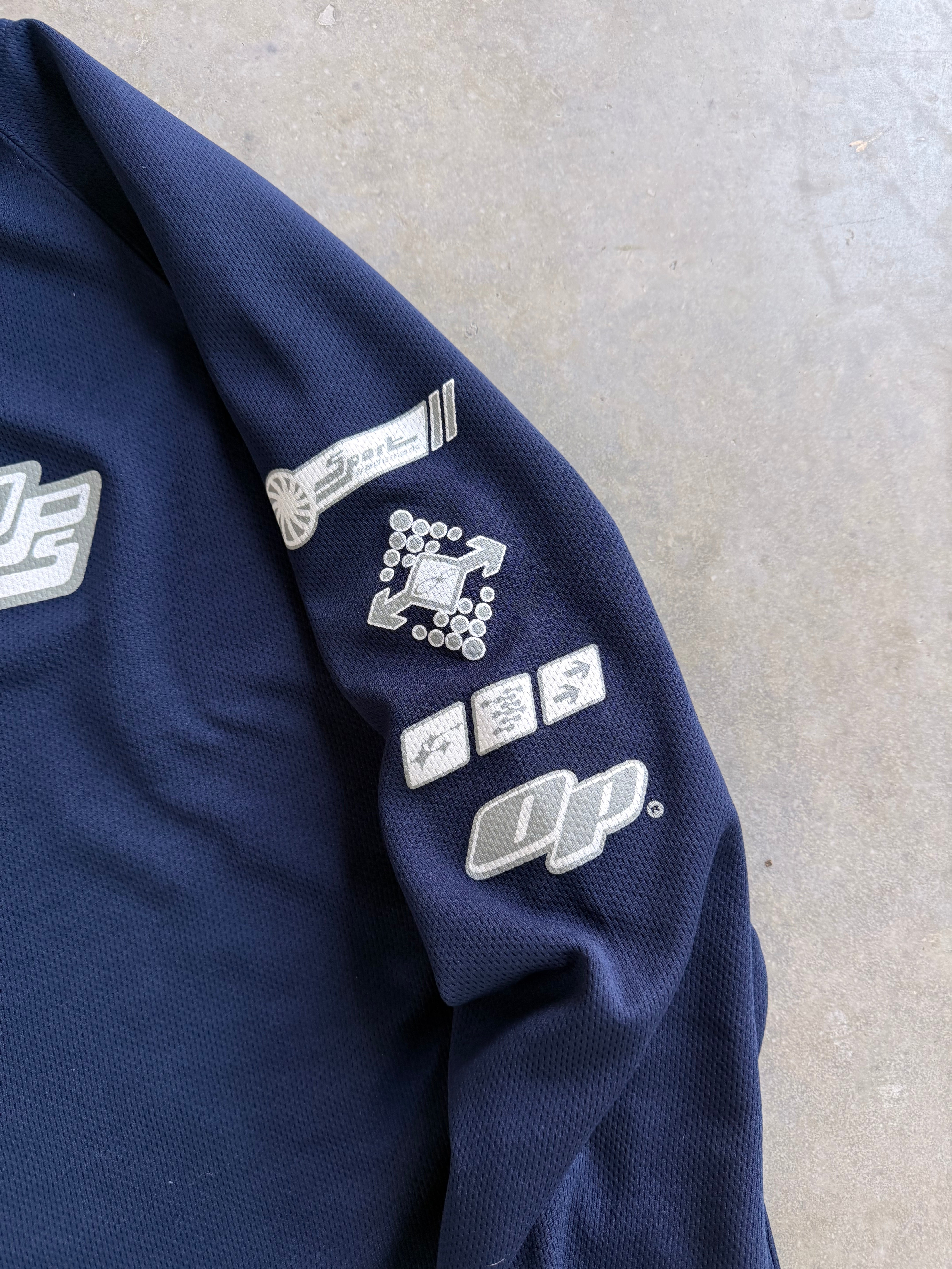 Vintage 1990s OP Mesh Techwear Long Sleeve - L
