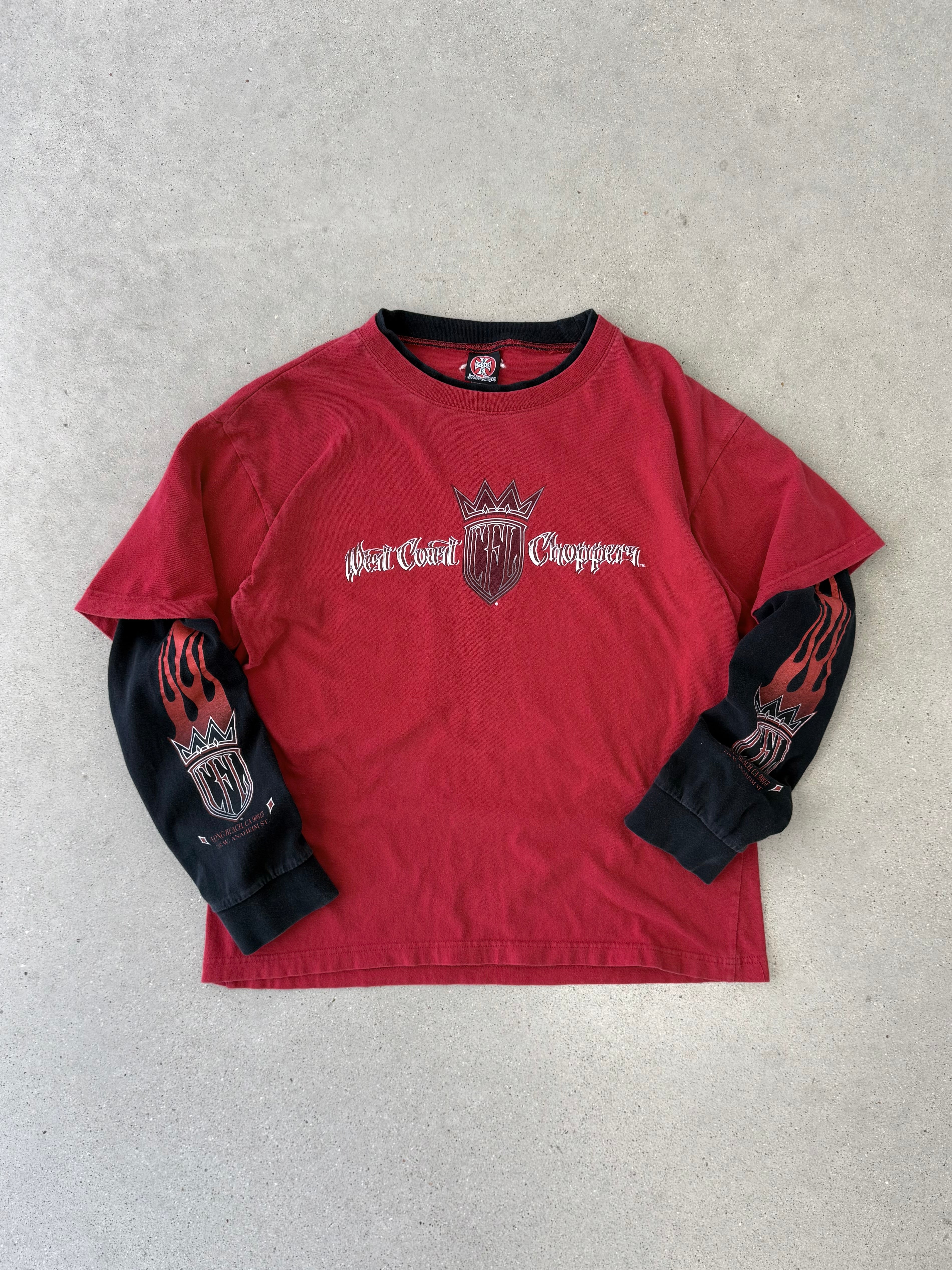 Vintage 2000s West Coast Choppers Layered Long Sleeve - M