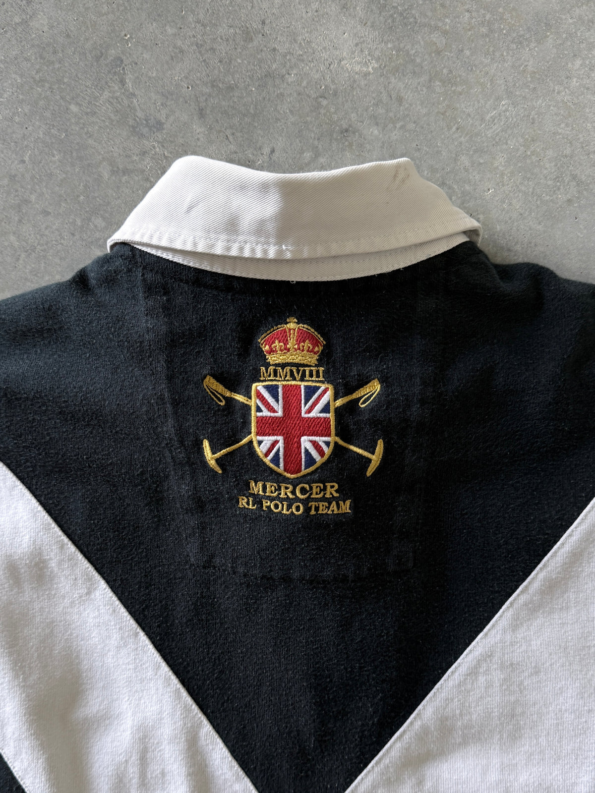 Vintage 2000s Polo By Ralph Lauren "Mercer Polo Team" Rugby Long Sleeve (L)