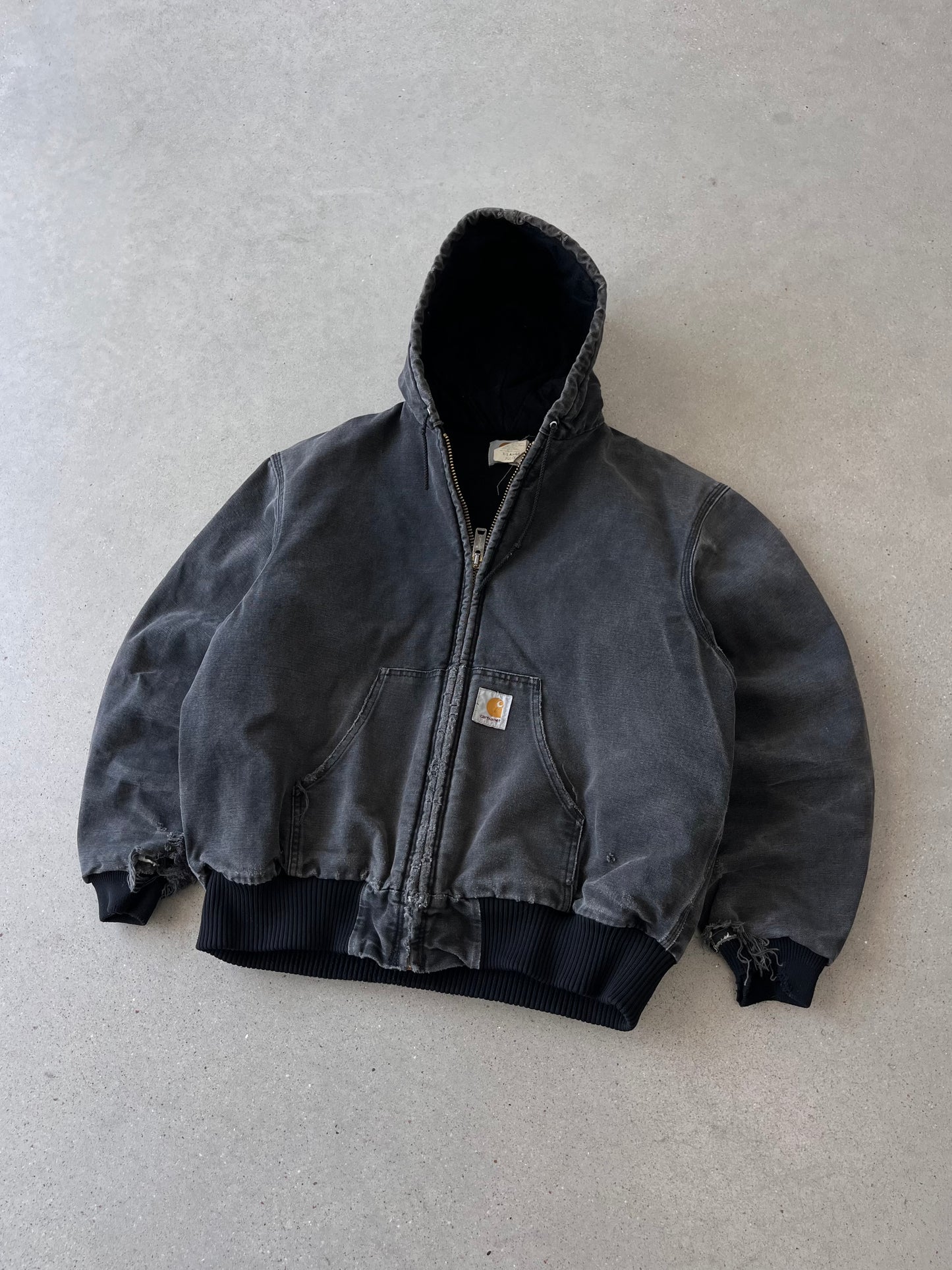 Vintage Carhartt Faded Black Active Jacket - XL