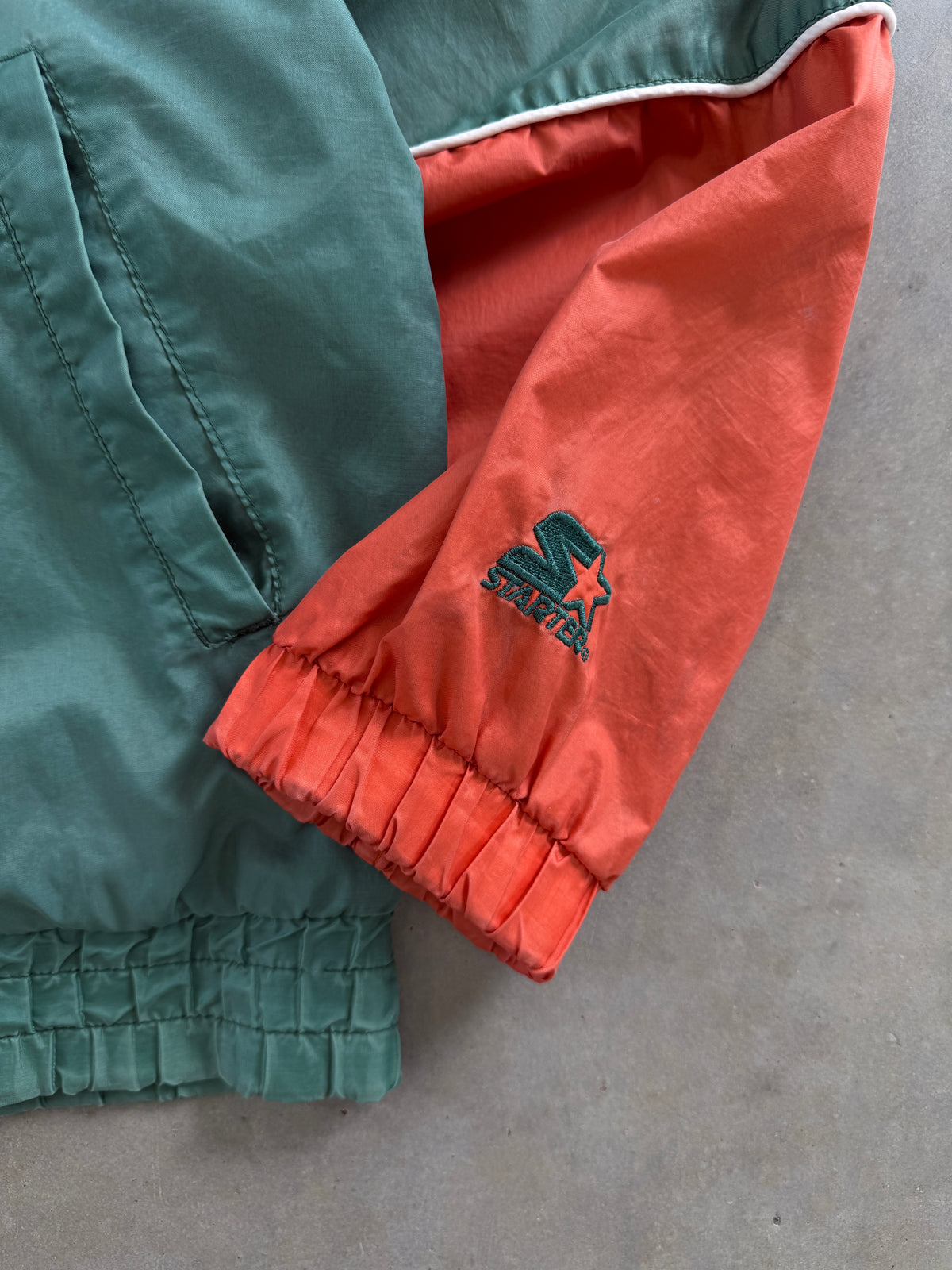 Vintage 1990s University of Miami Starter Zip-up Sweatshirt (L)