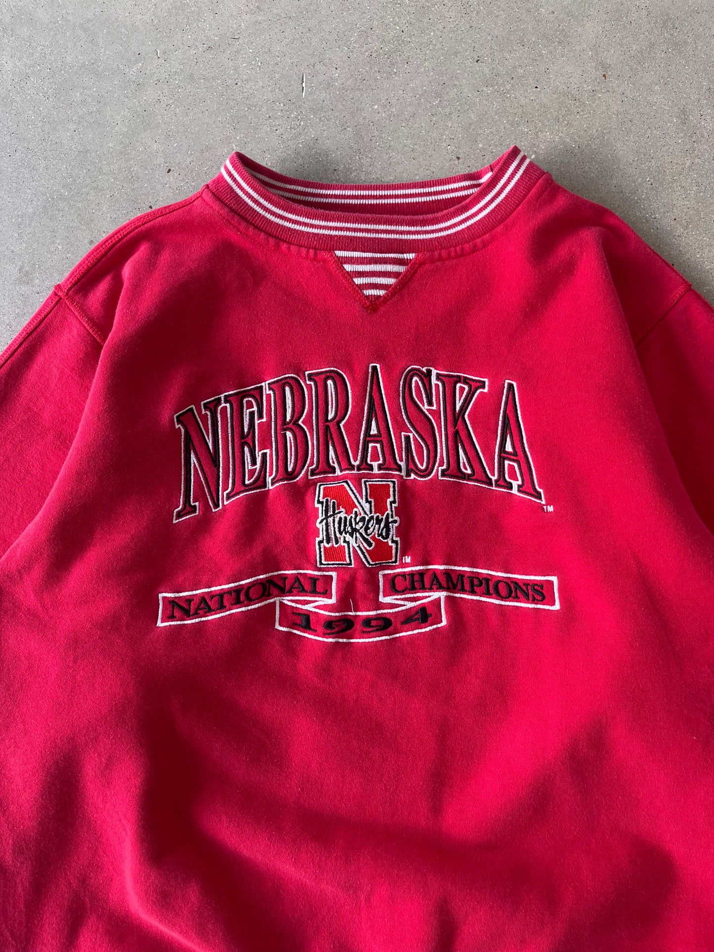 Vintage Nebraska National Champs Huskers Crewneck - XL