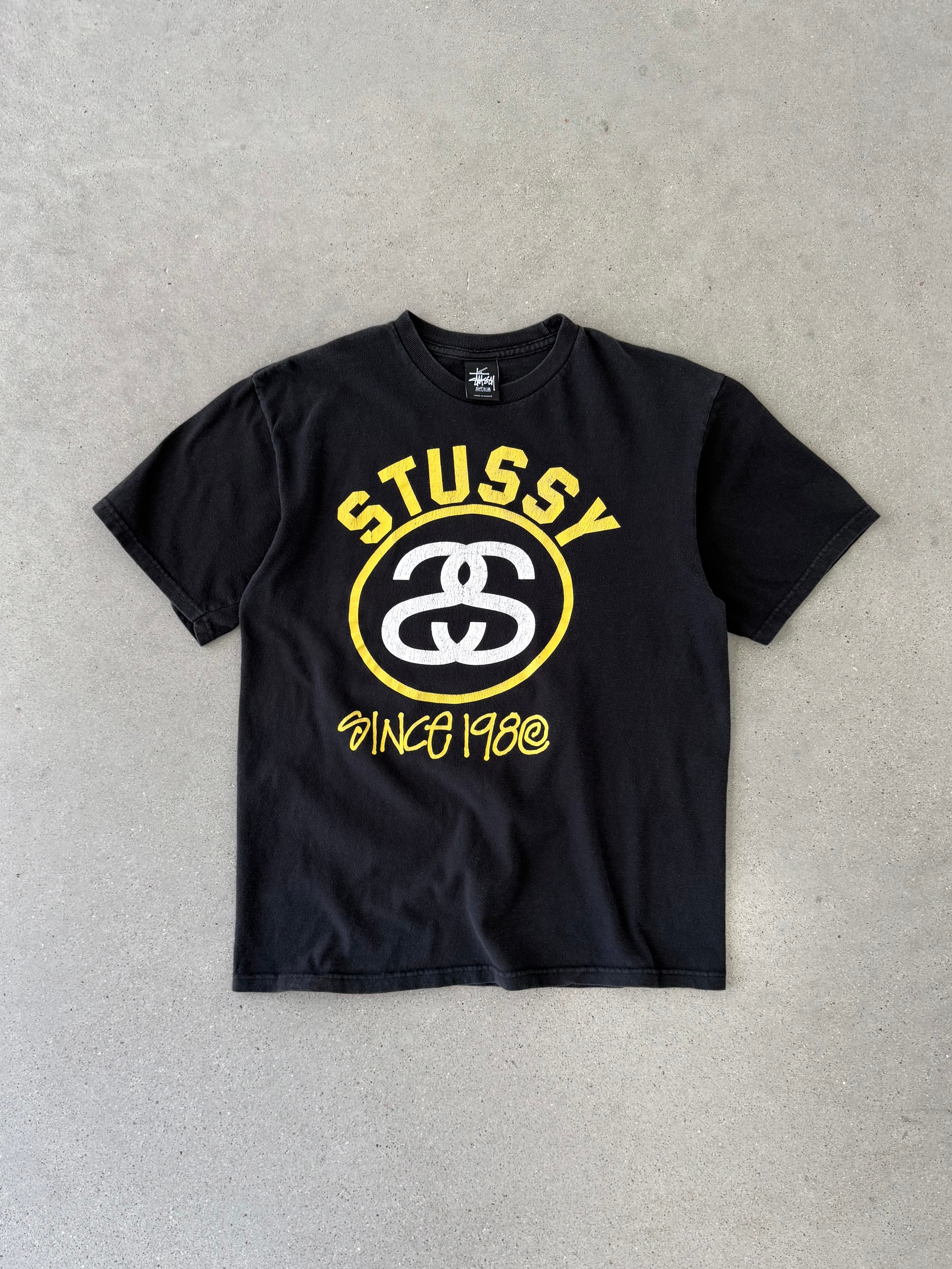 Vintage Stüssy Black Tee - M