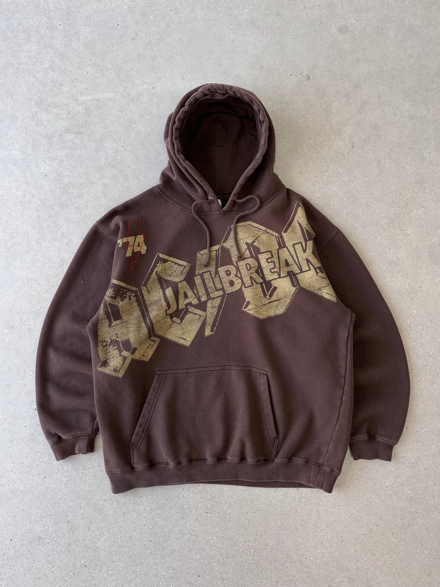 Vintage Y2K Jailbreak Brown Hoodie - XL