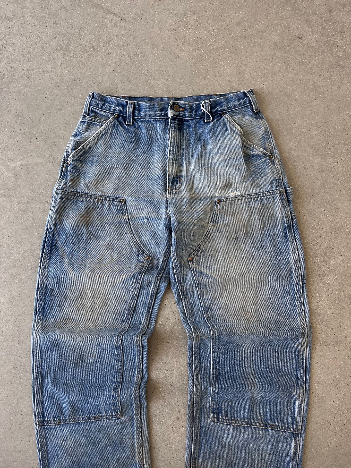 Vintage Carhartt Faded Denim Double Knees - 33x32