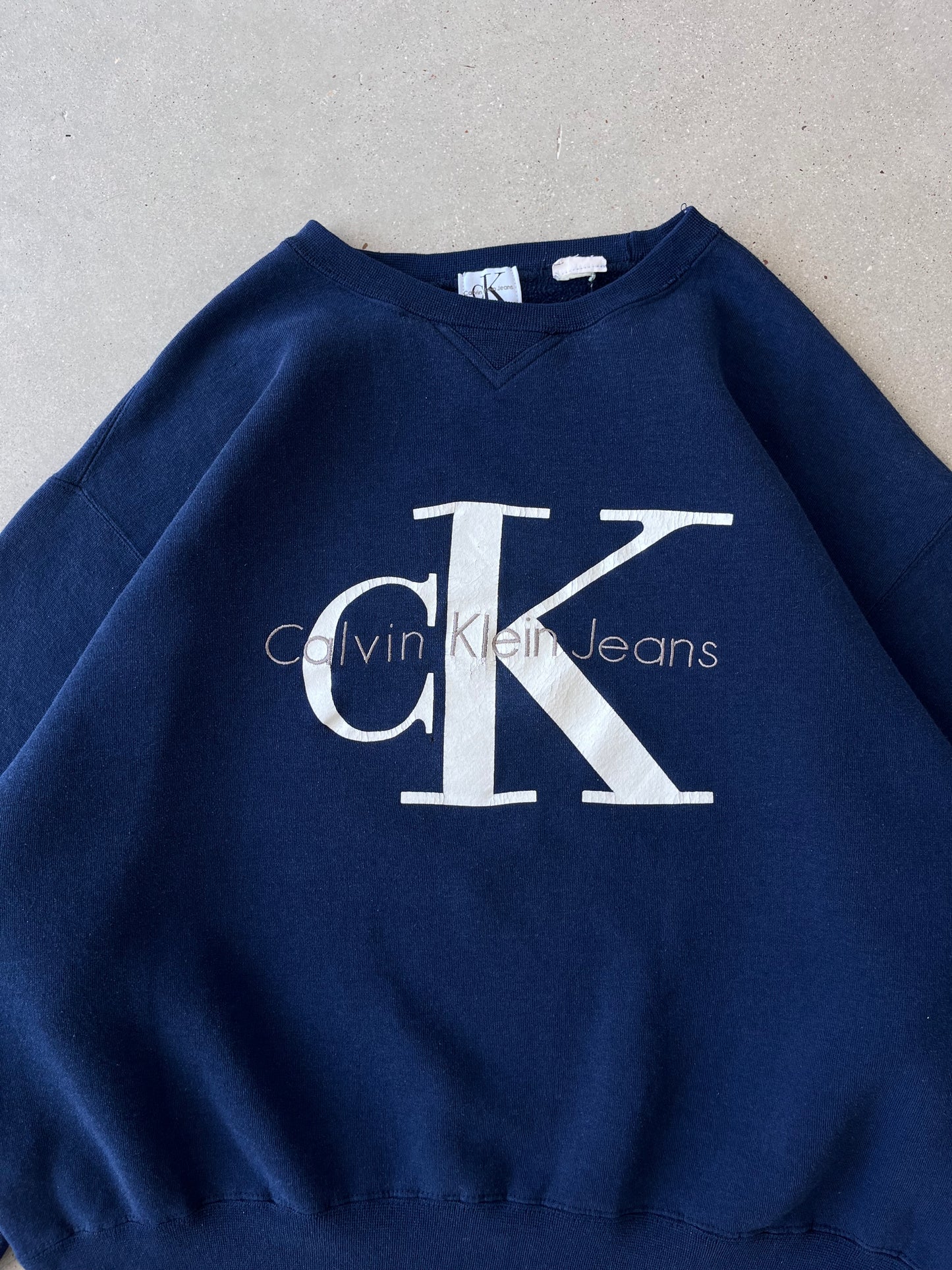 Vintage Calvin Klein Jeans Navy Crewneck - XL