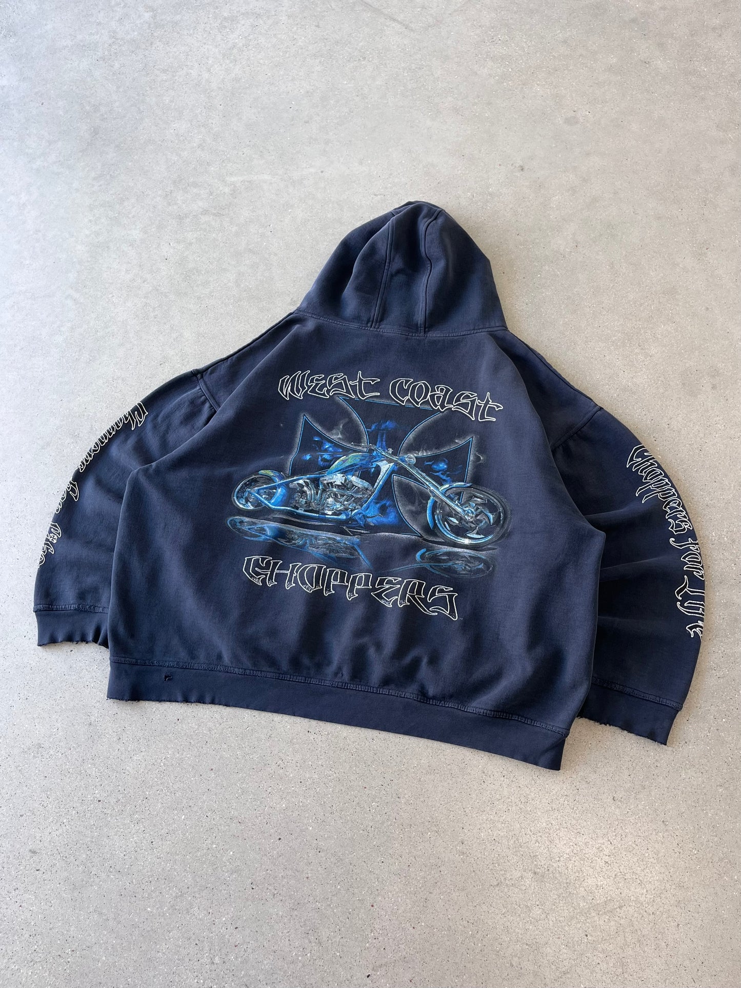 Vintage West Coast Choppers Boxy Hoodie - XXL