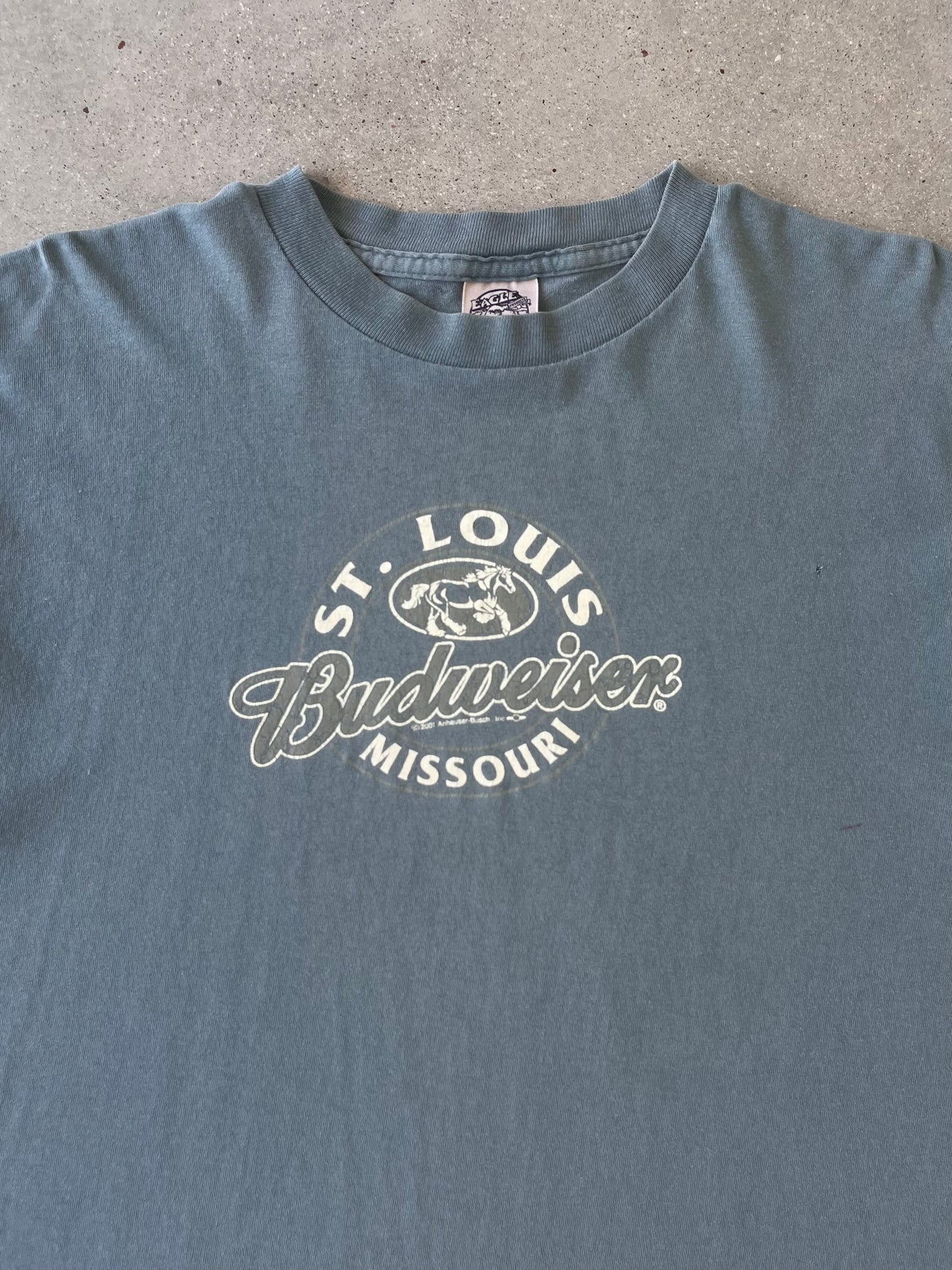 Vintage 2001 Budweiser St. Louis Missouri Tee - XL