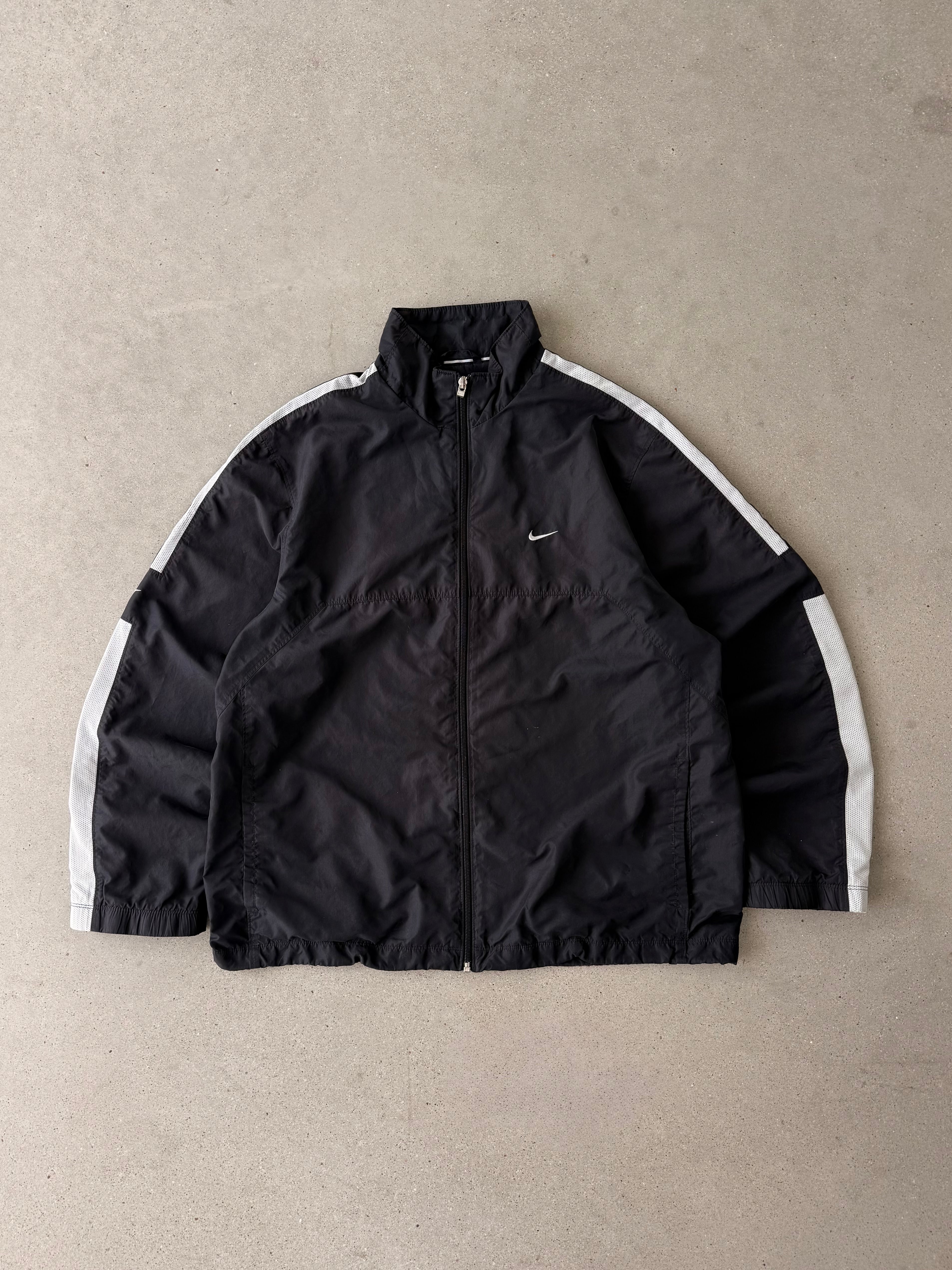 Vintage 2000s Nike Black/Gray Track Jacket - XL