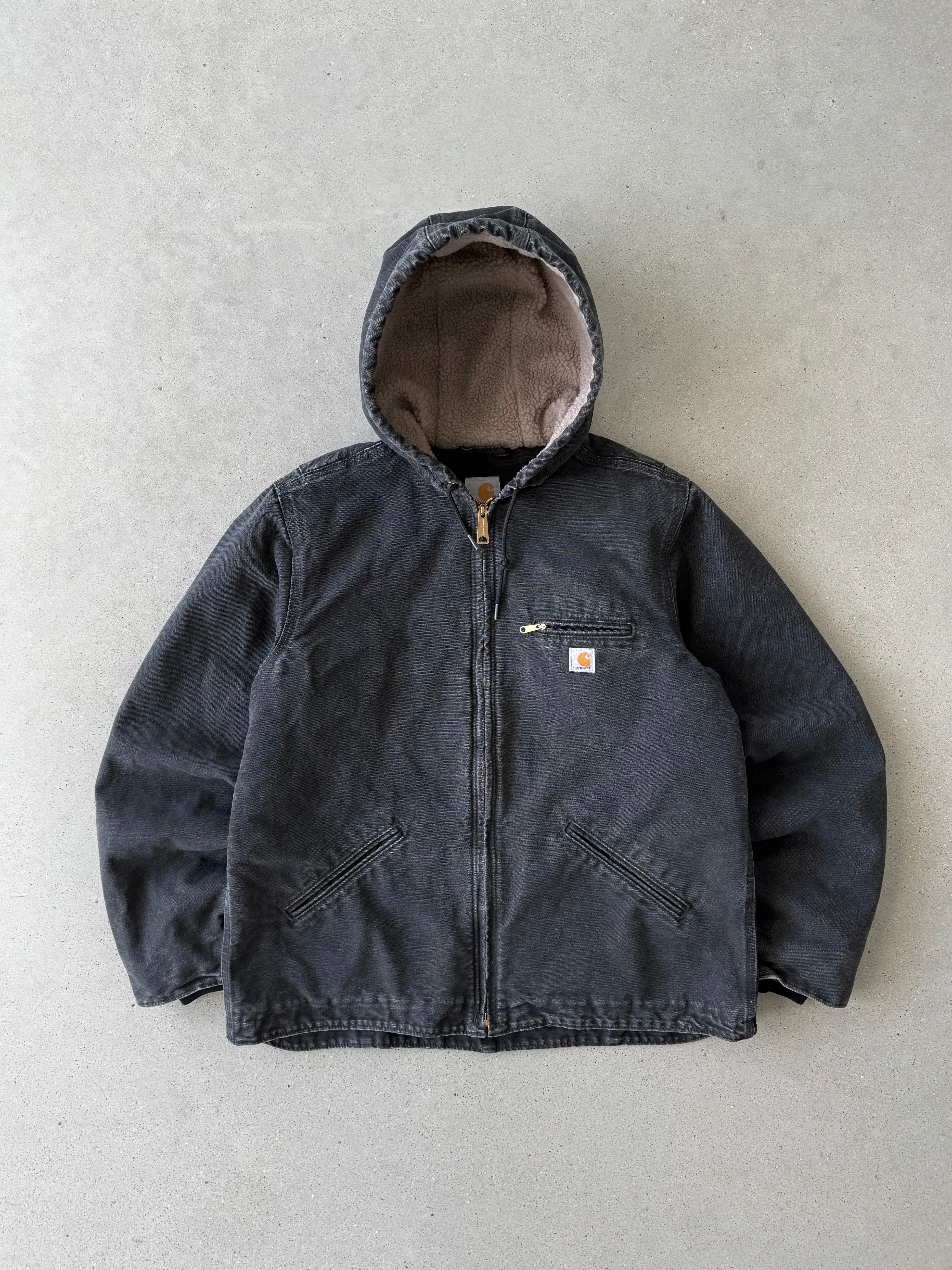 Vintage Carhartt Black Sherpa-lined Armstrong Jacket - M