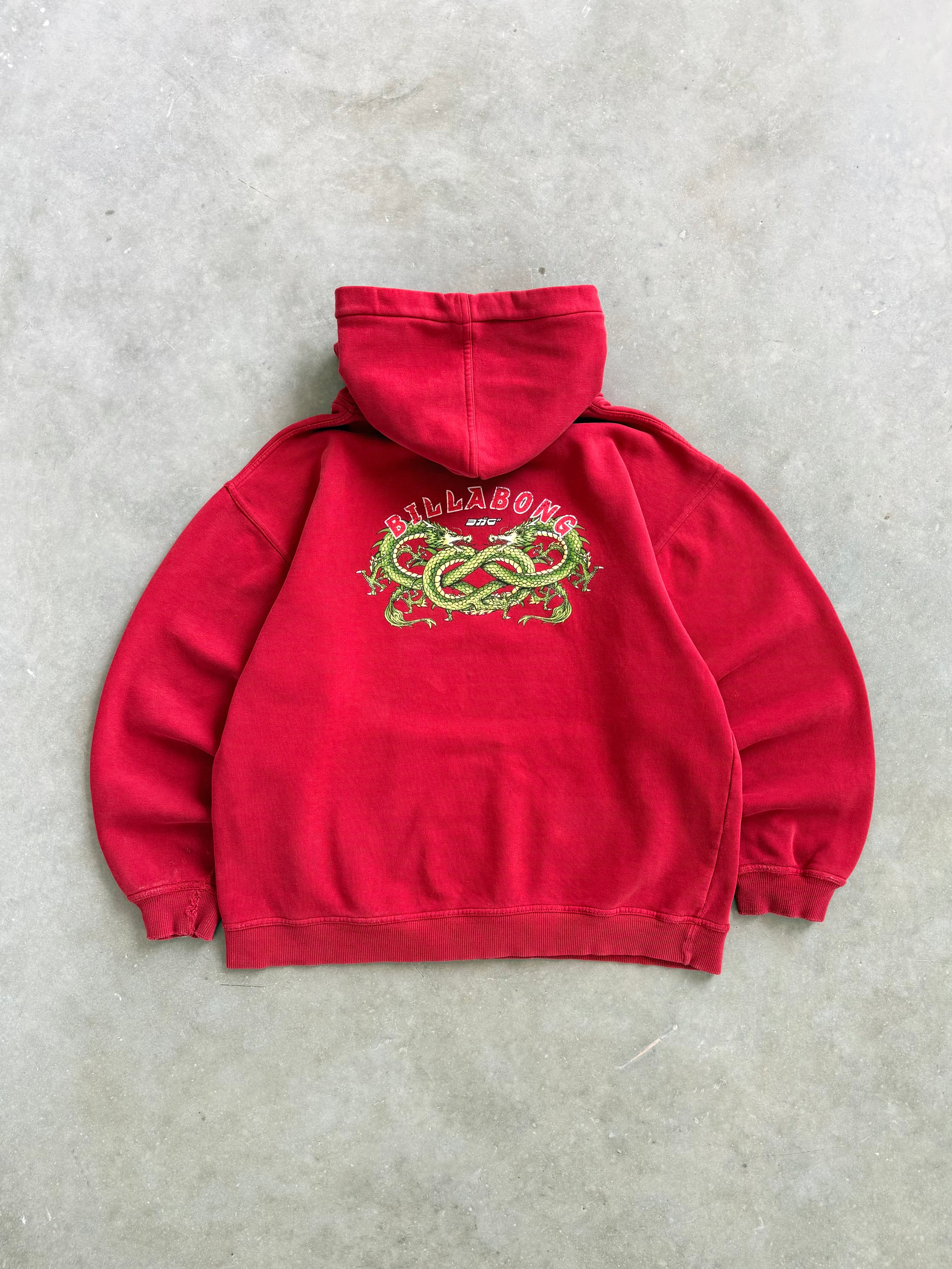 Vintage 2000s Billabong "Double Dragon" Hoodie - M