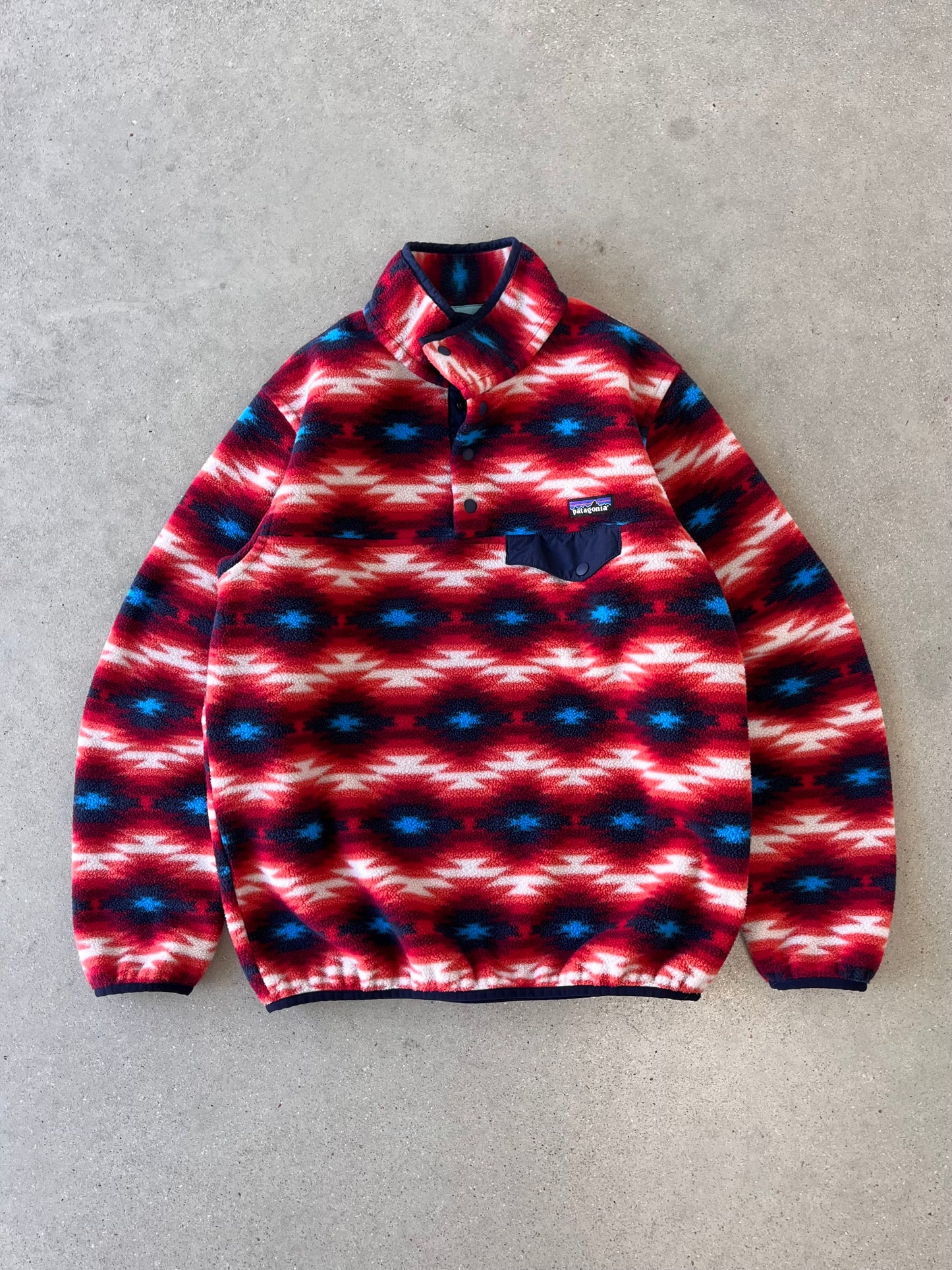 Vintage Patagonia Aztec Synchilla Fleece Jacket - M