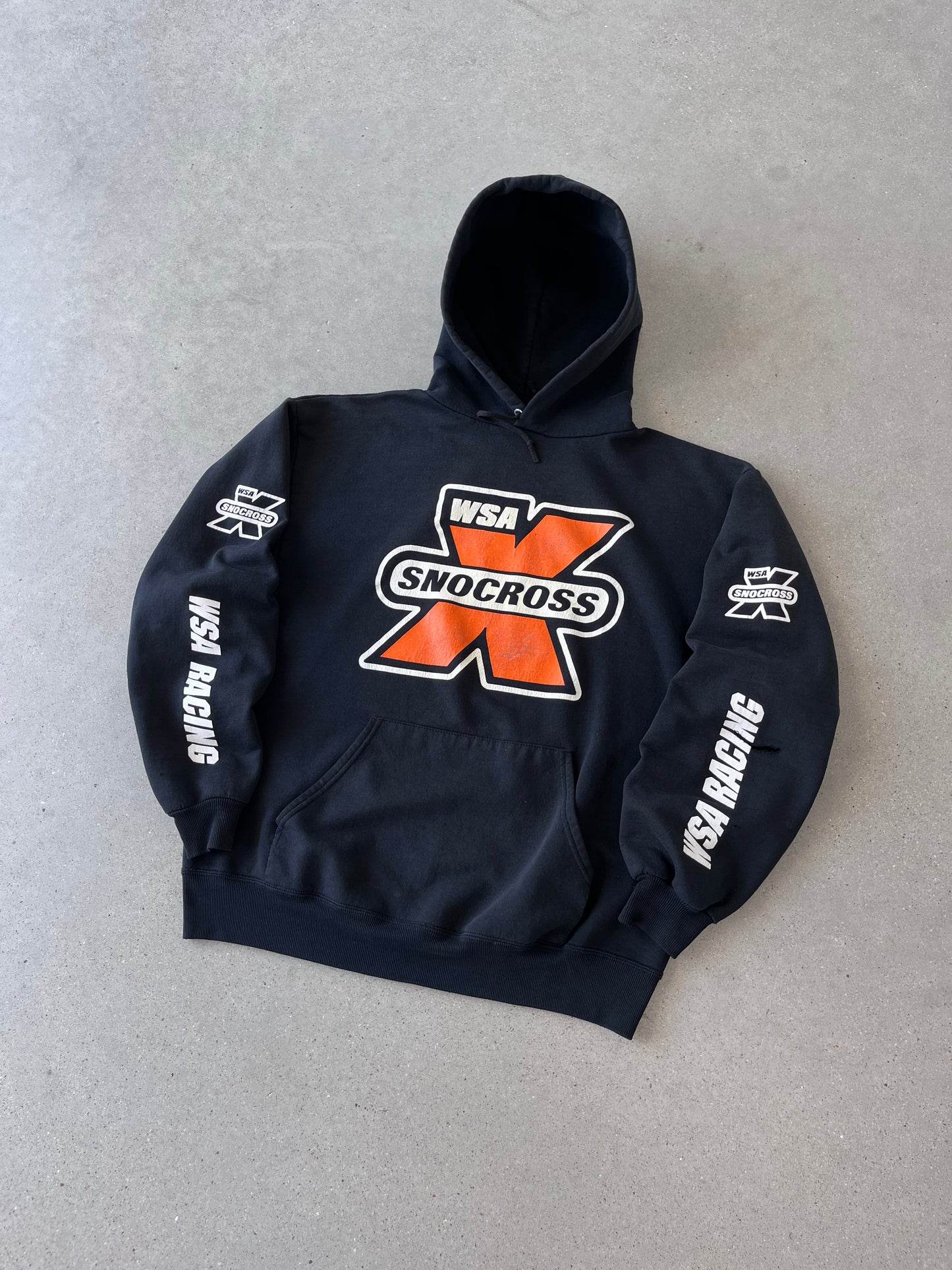 Vintage WSA Snocross Hoodie - L