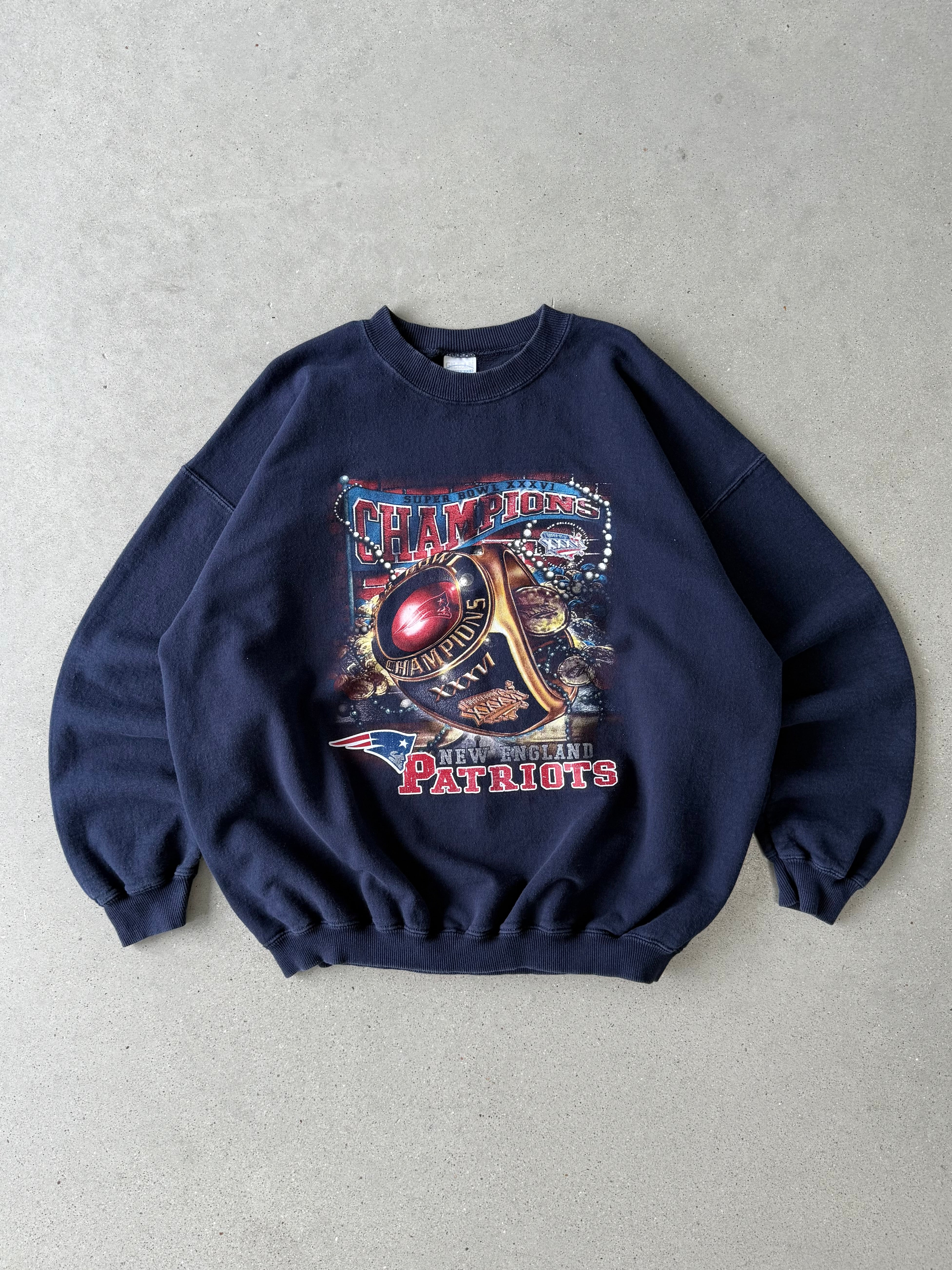 Vintage New England Patriots Champions Crewneck - XL
