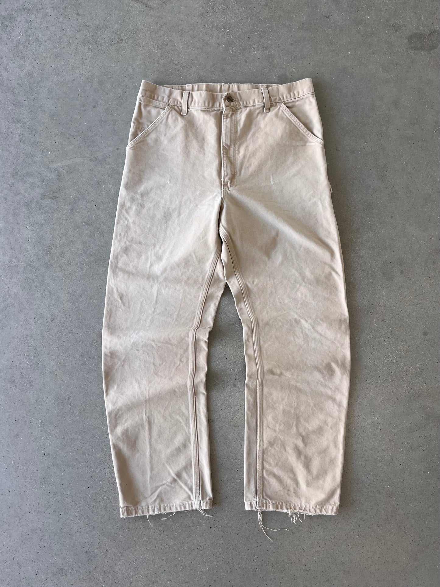 Vintage Carhartt Crème Carpenter Pants - 36x34