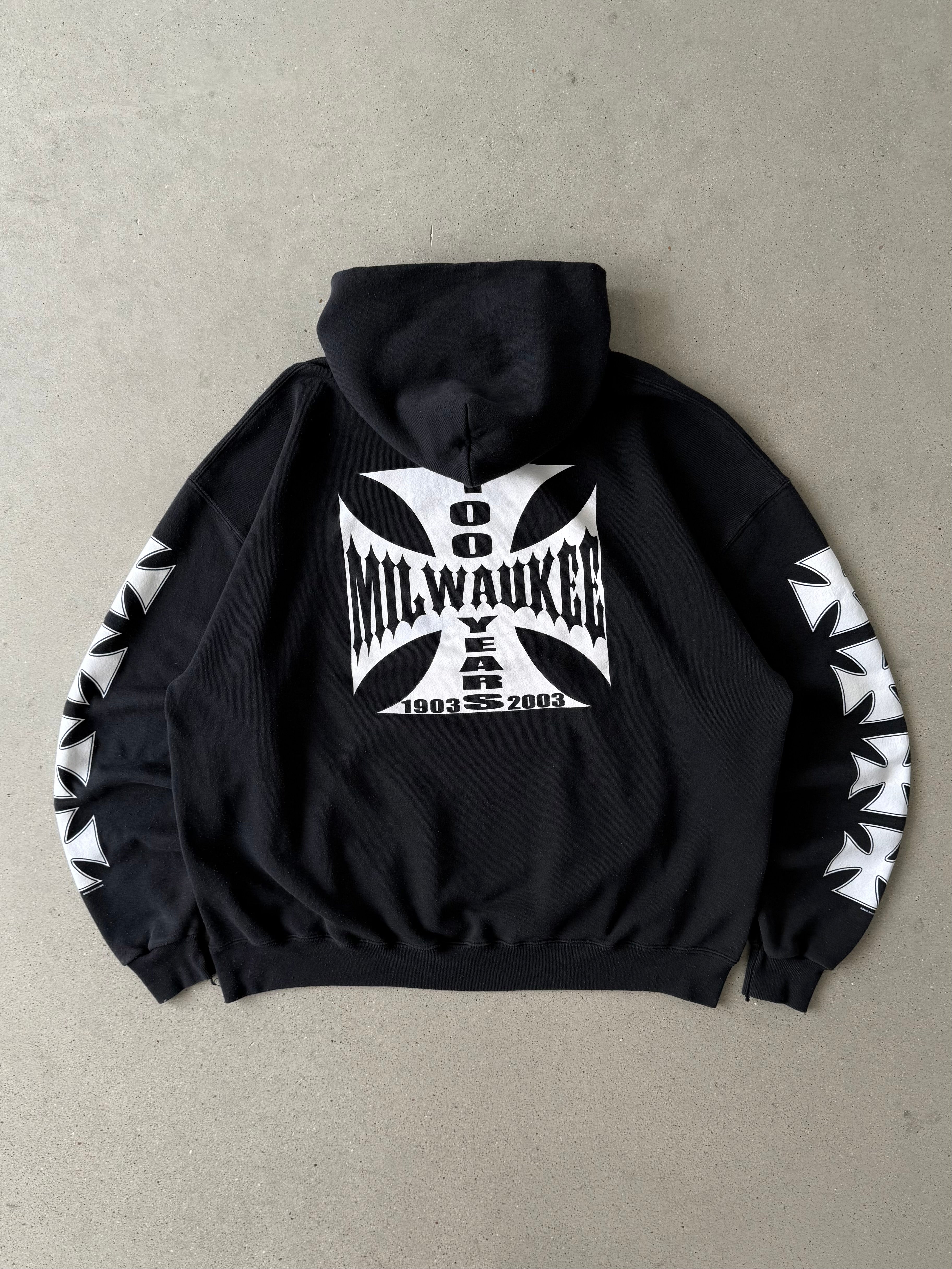 Vintage 2003 Milwaukee Choppers Hoodie - XXL