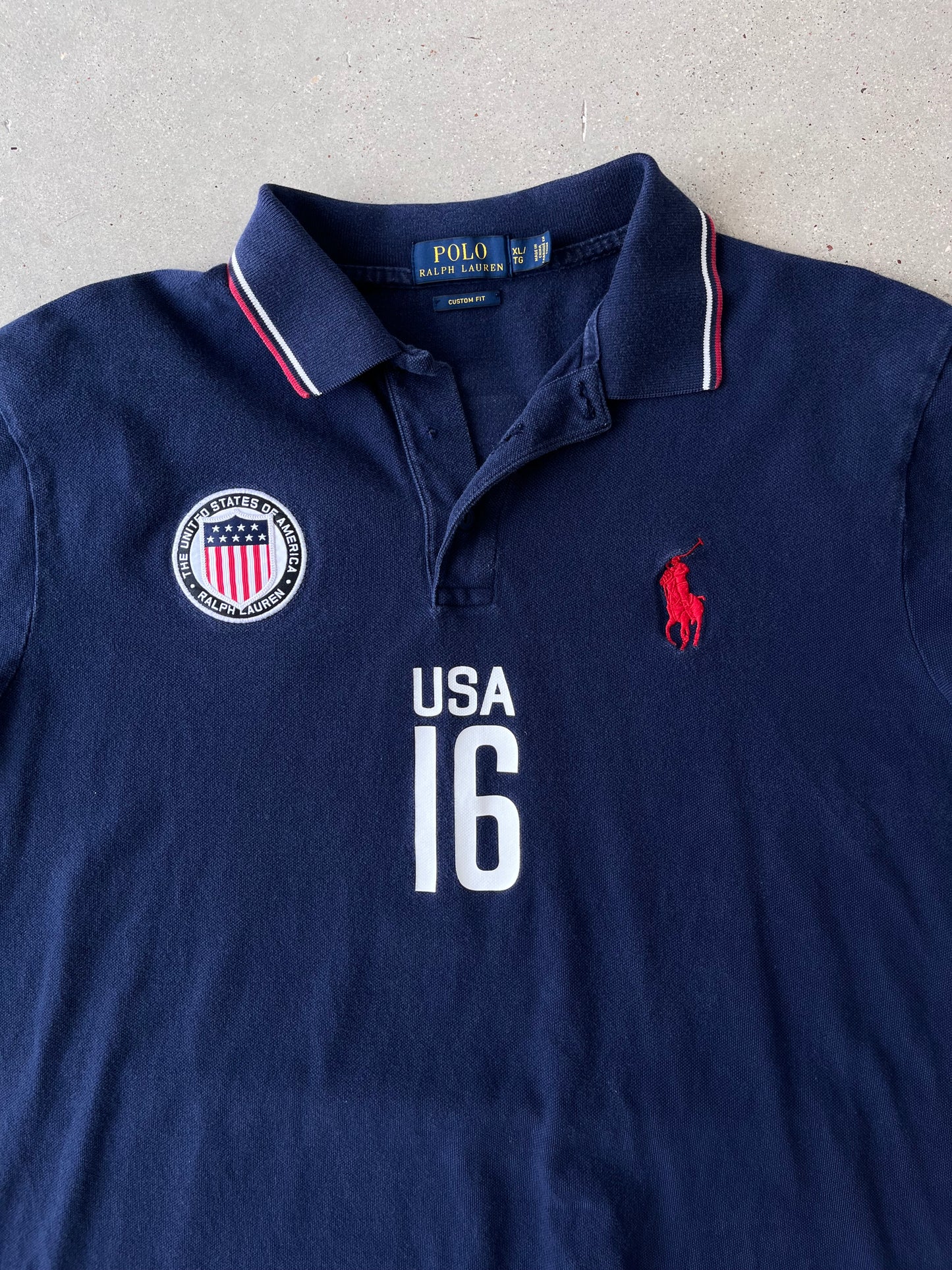 Vintage Polo Ralph Lauren USA 16 Custom Fit Shirt - XL