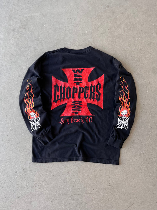 Vintage West Coast Choppers Flaming Long Sleeve - XL