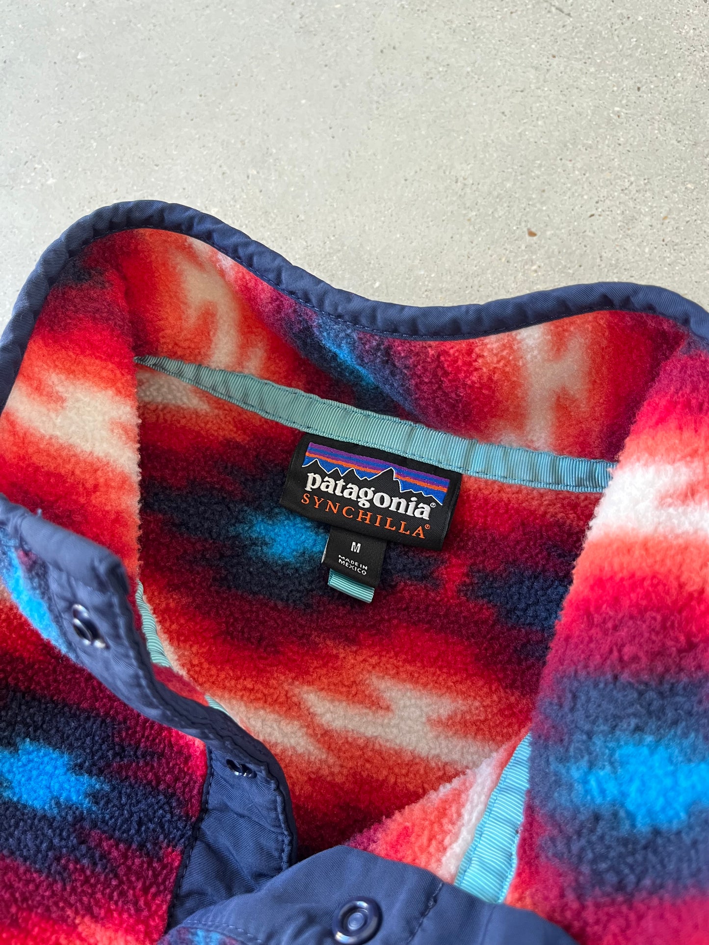 Vintage Patagonia Aztec Synchilla Fleece Jacket - M