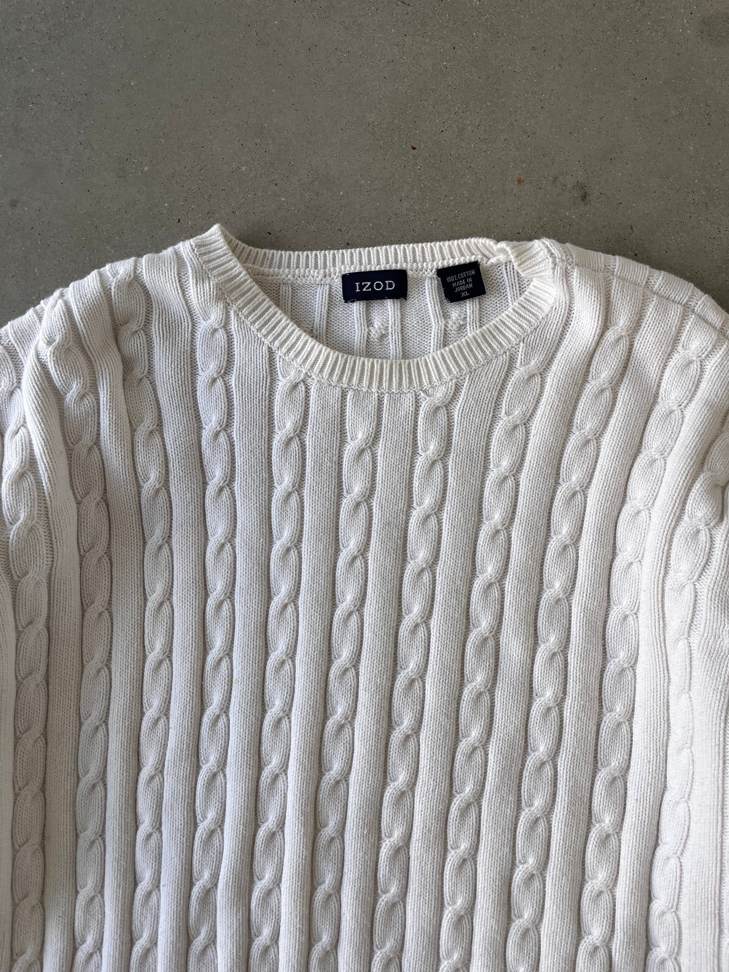 Vintage IZOD Knitted Sweater - XL