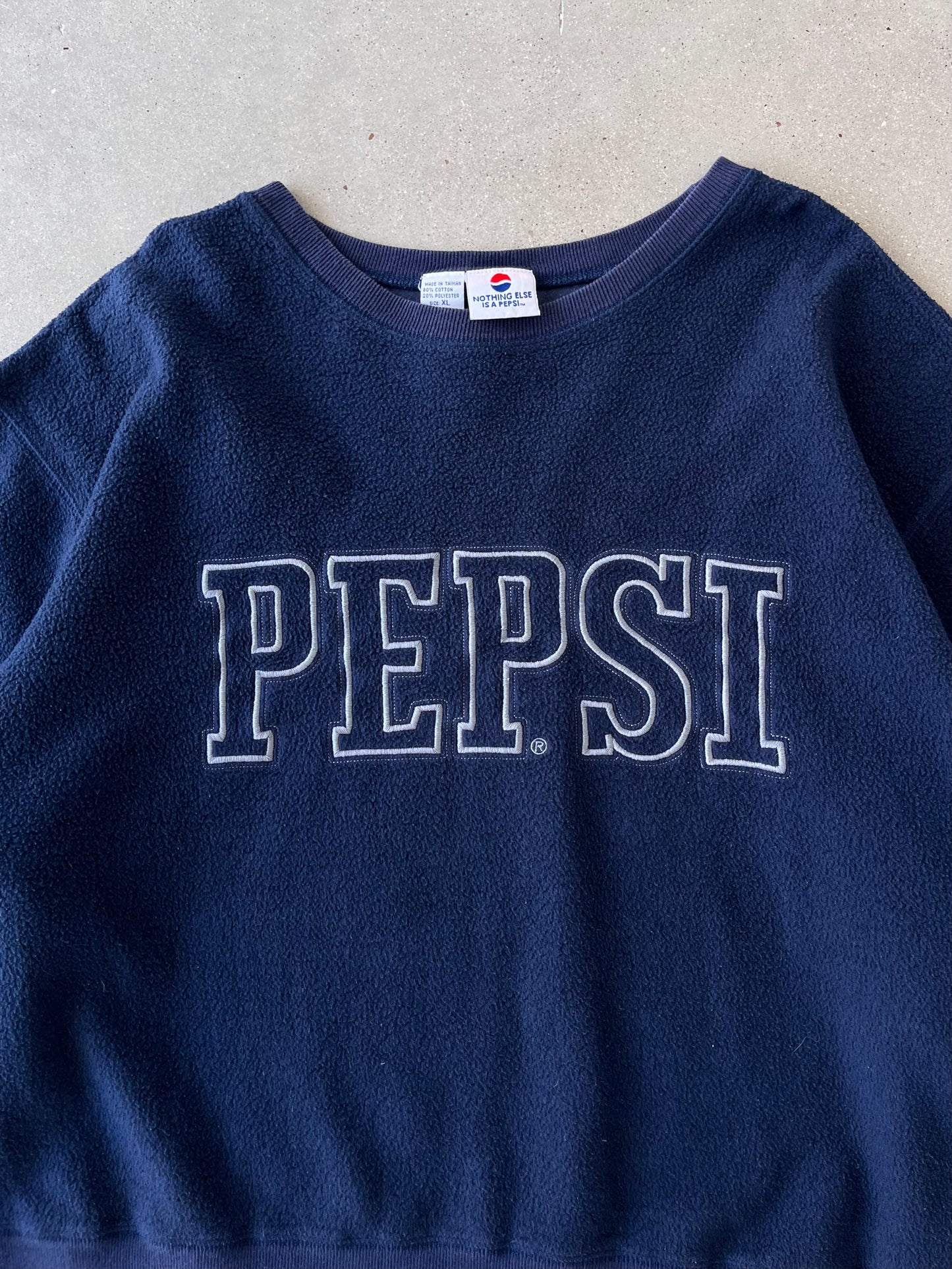 Vintage PEPSI Fleece Boxy Crewneck - XL