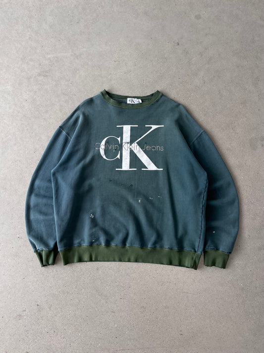 Vintage Calvin Klein Jeans Distressed Sweatshirt - M