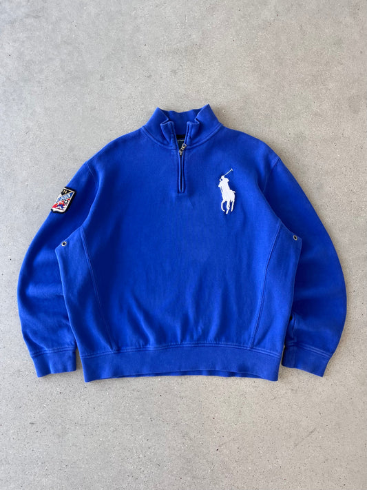 Vintage Polo Ralph Lauren Blue Quarter Zip - L