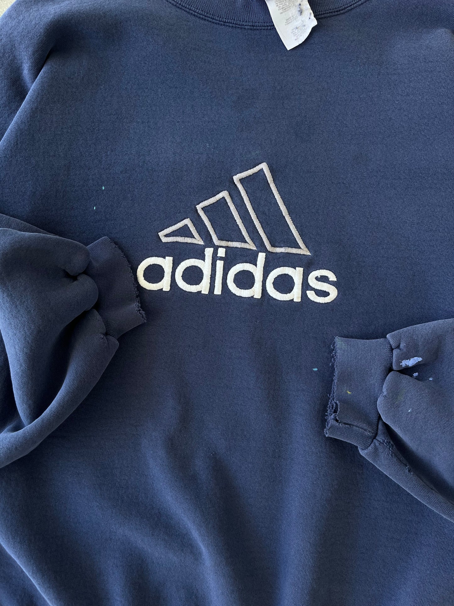 Vintage Adidas Distressed Crewneck - XL