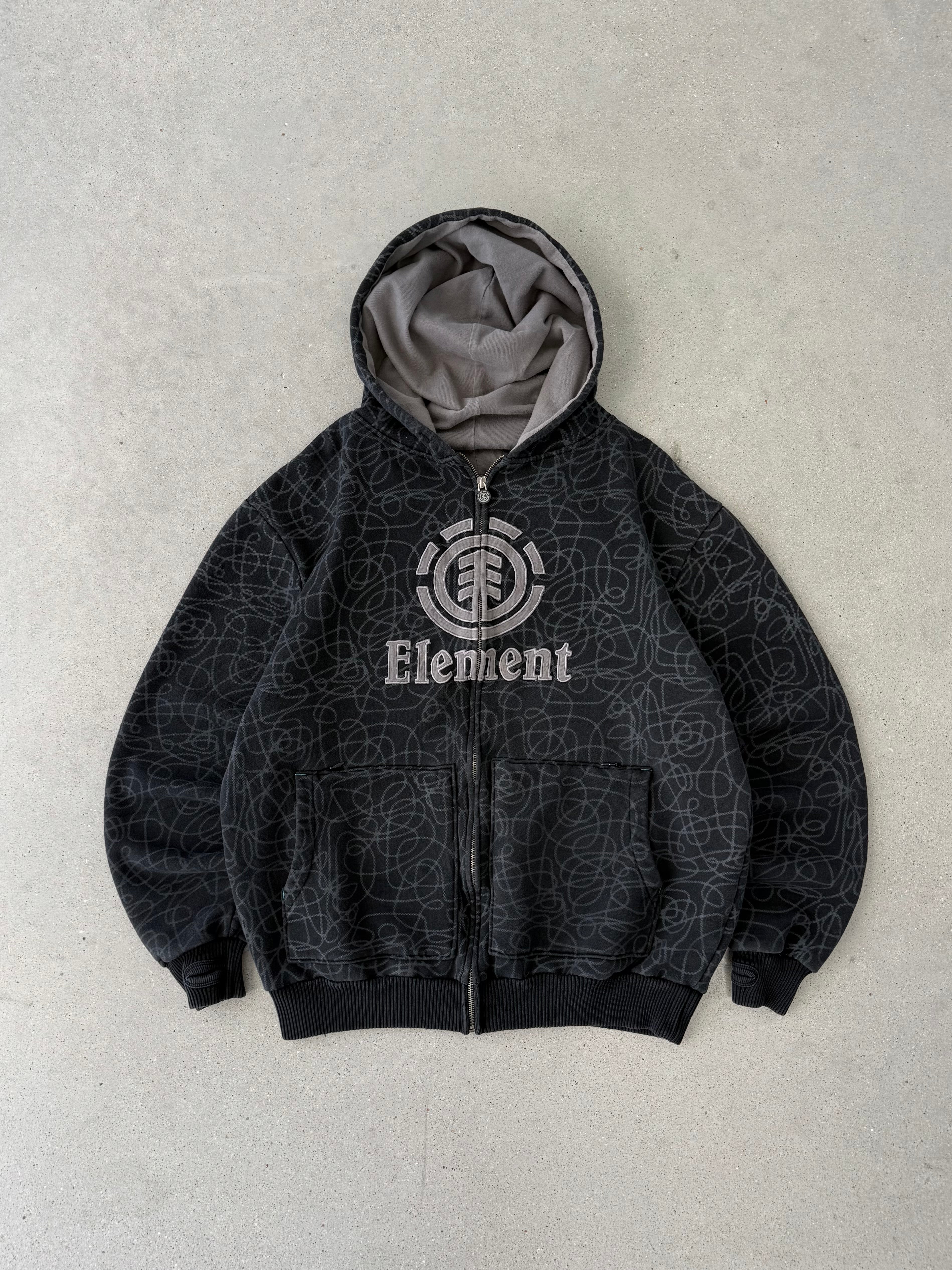 Vintage 2000s Element Zip-up Hoodie - L