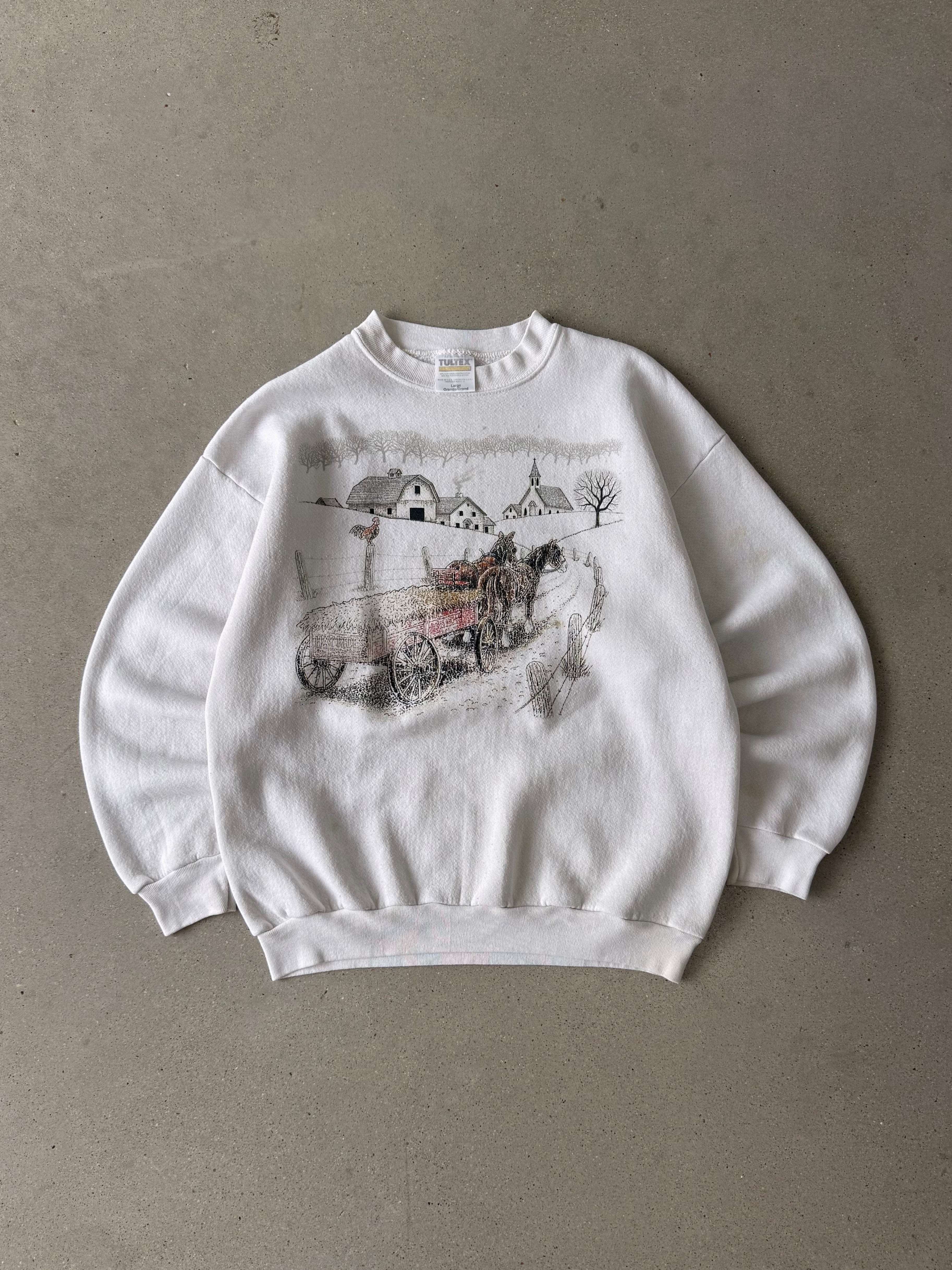 Vintage 1990s Farm Sweatshirt - L