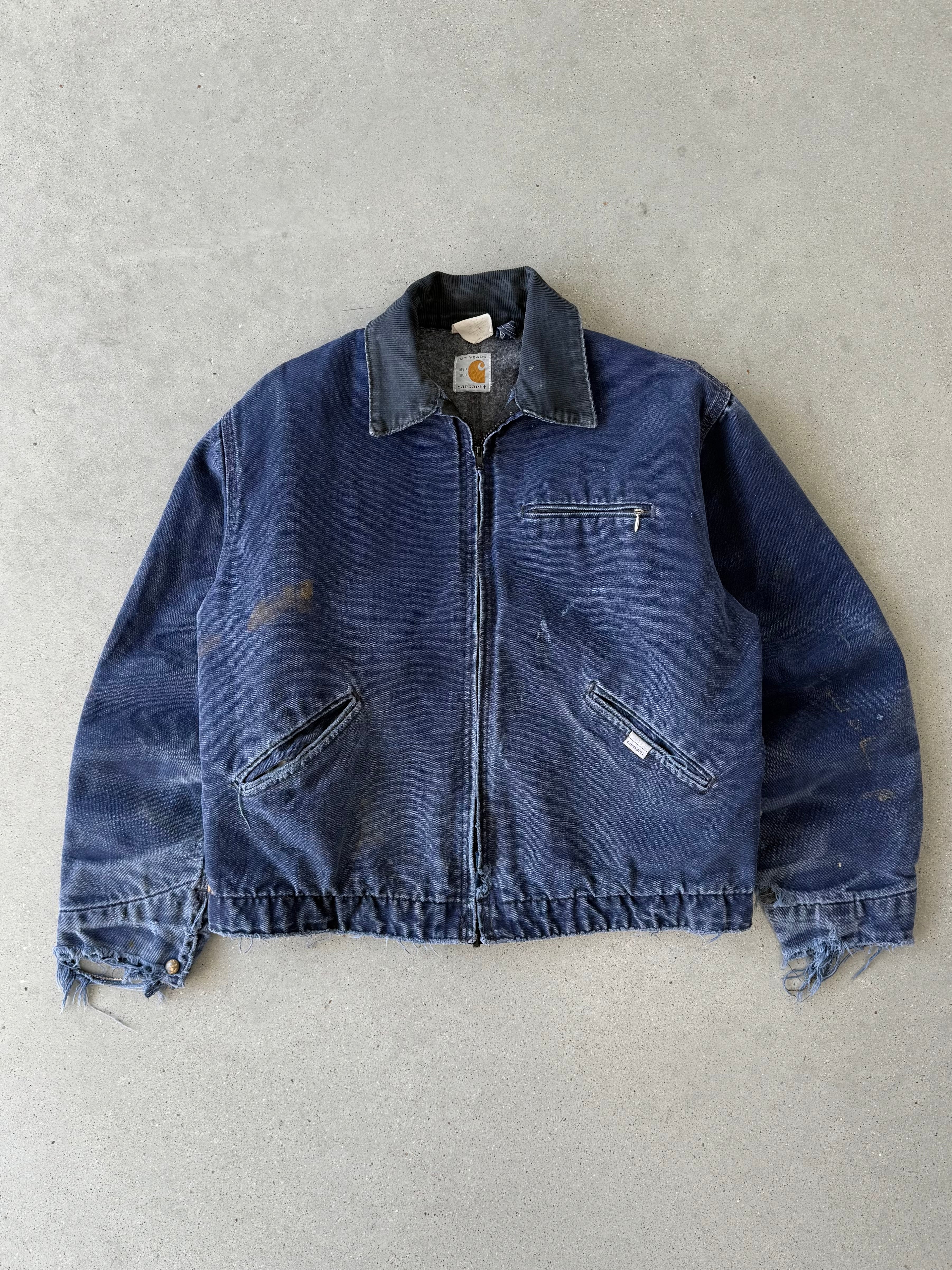 Vintage Carhartt Faded Navy Detroit Jacket - M