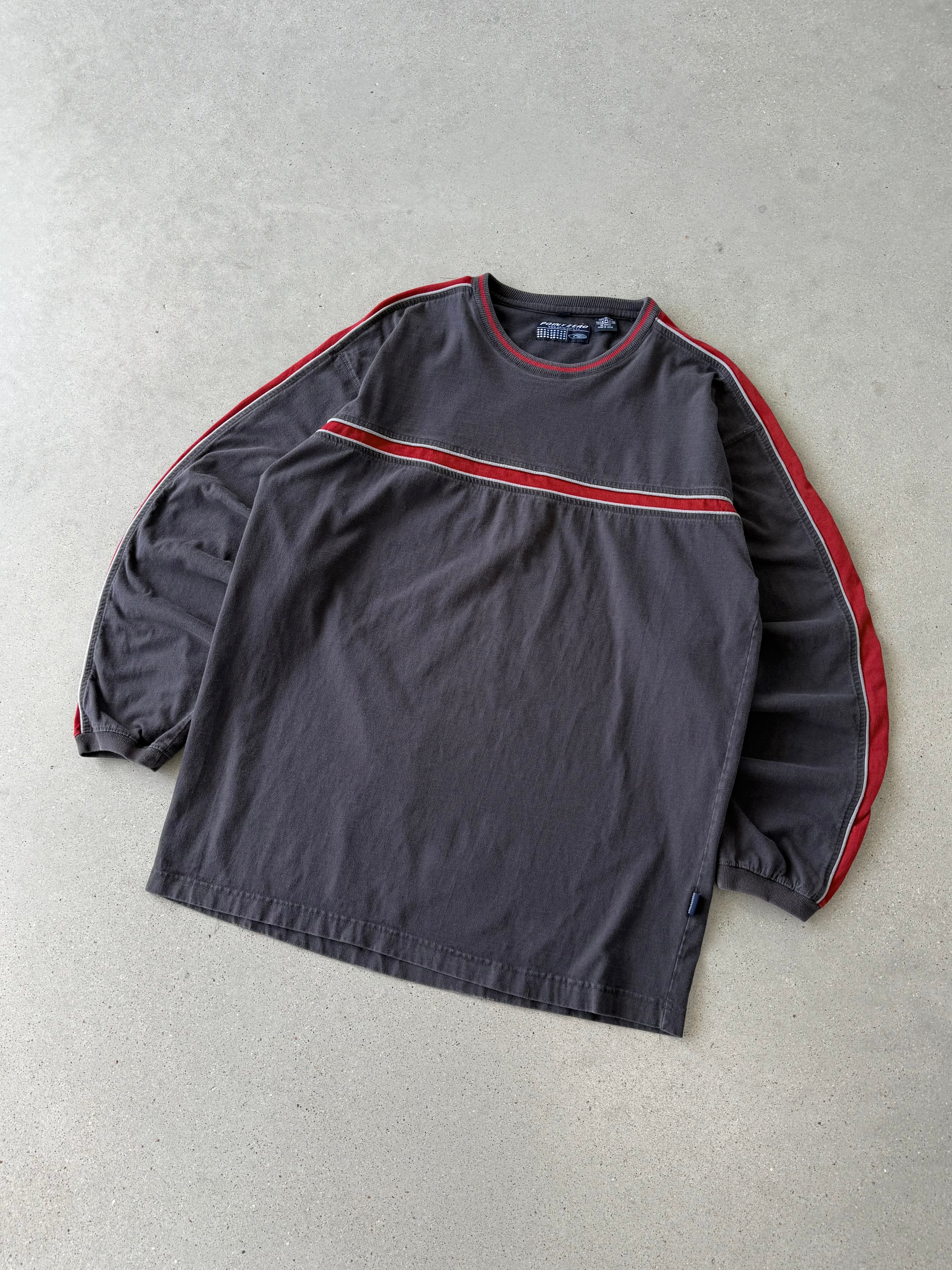 Vintage Point Zero Striped Long Sleeve - XL
