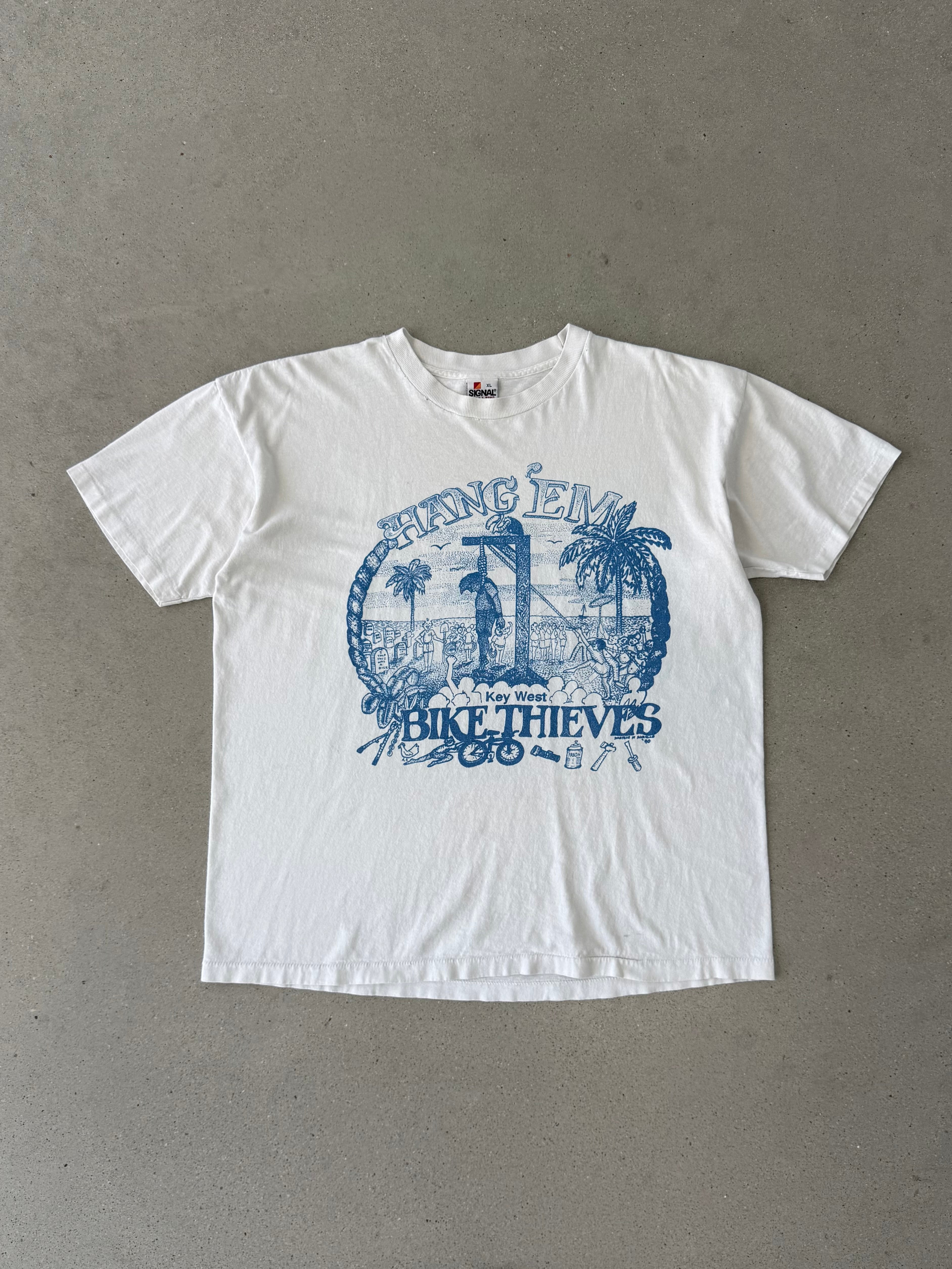 Vintage 'Hang Em' Bike Thieves Tee -XL