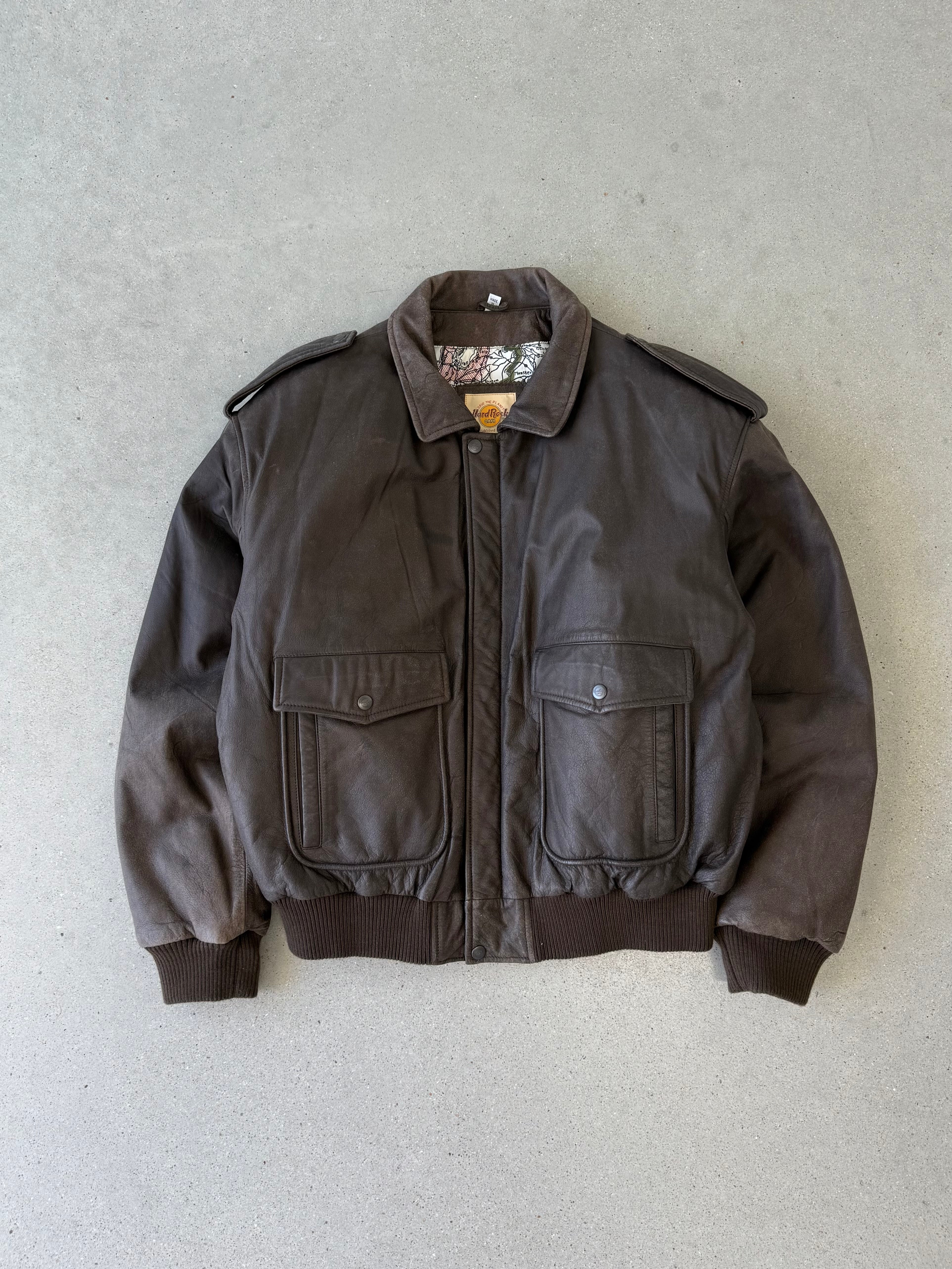 Vintage Hard Rock Cafe San Antonio Leather Jacket - L