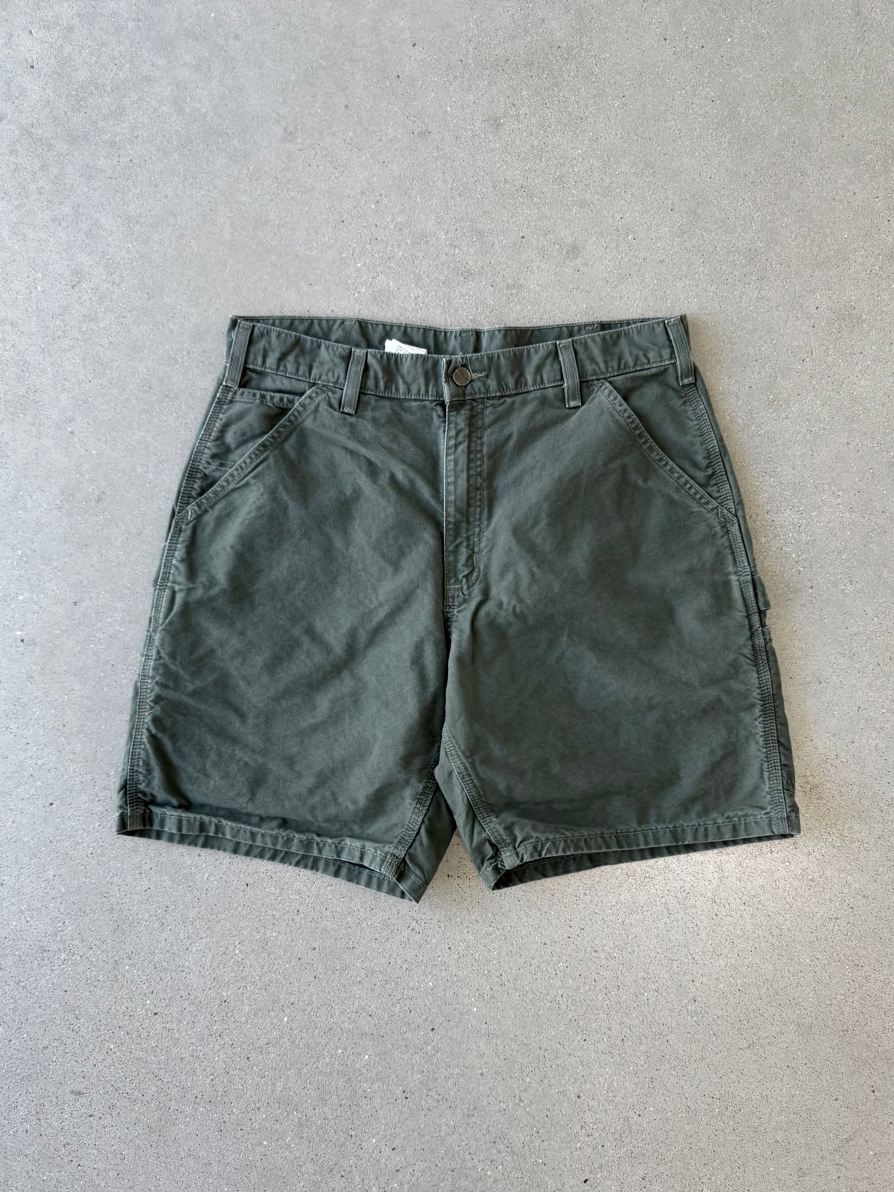 Vintage Carhartt Military Green Carpenter Shorts - 34W