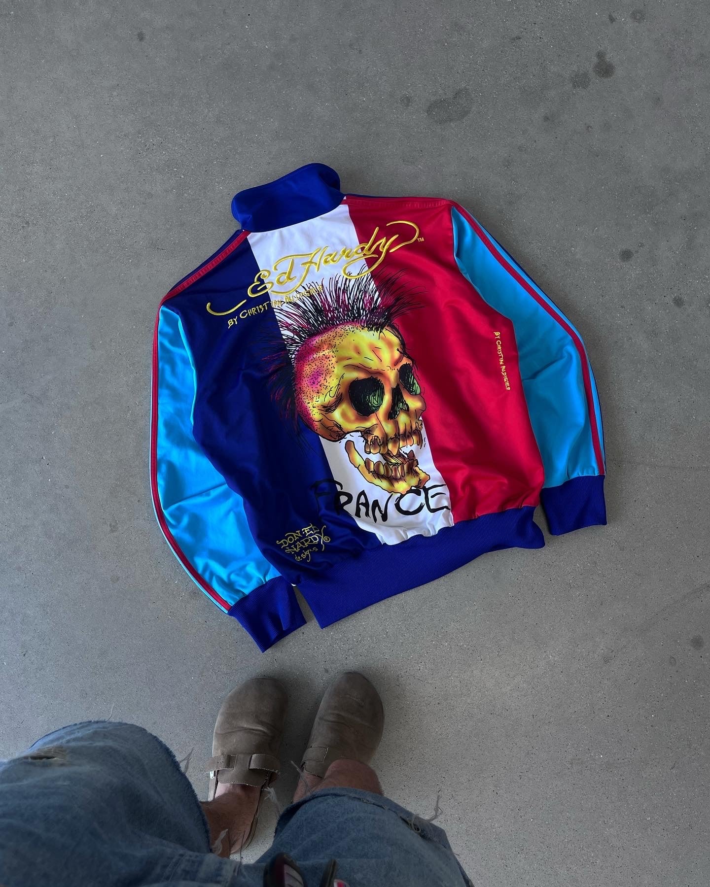 Vintage Y2K France ED HARDY Jacket - L