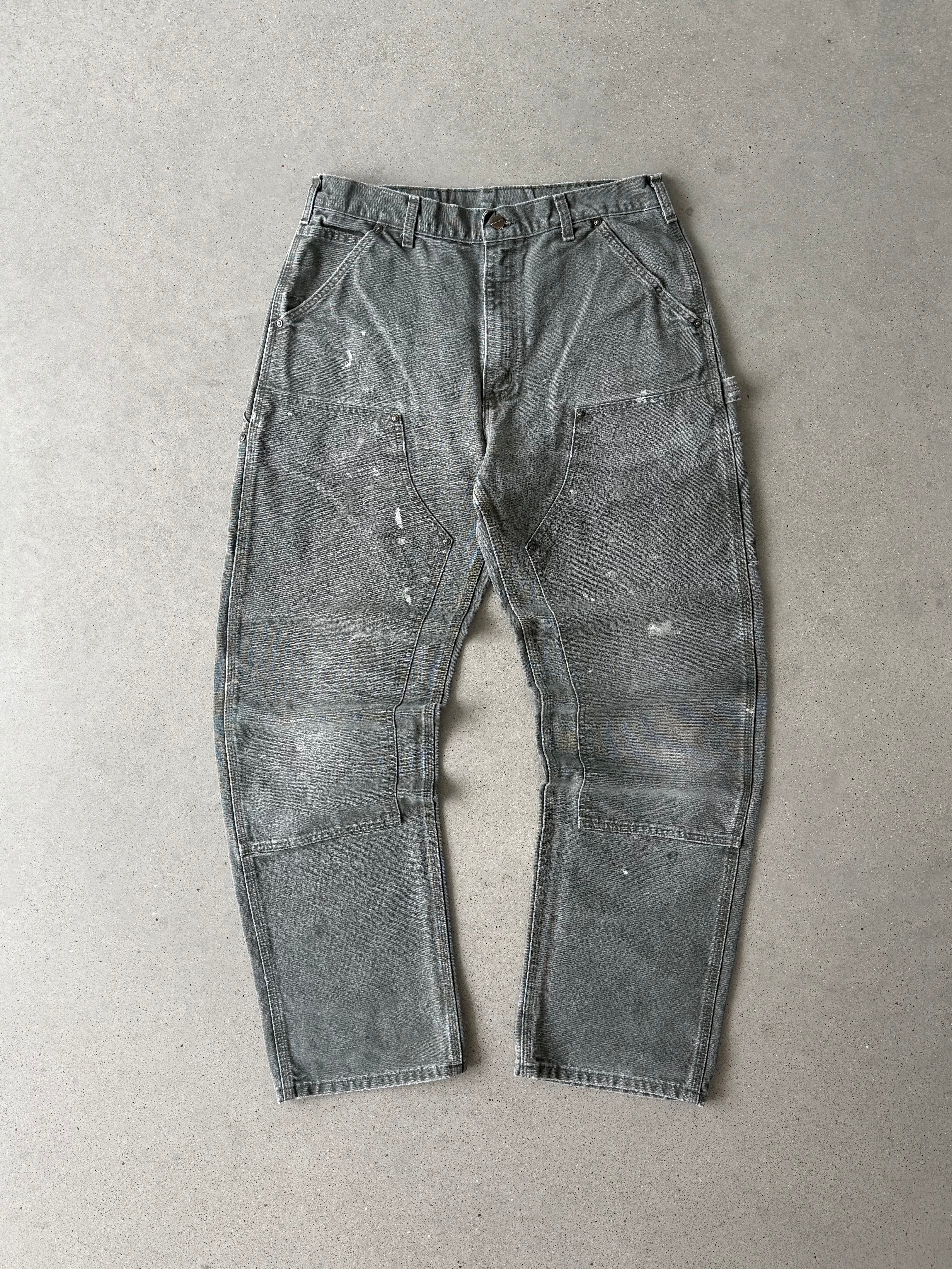 Vintage Carhartt Faded Olive Double Knees - 33x33