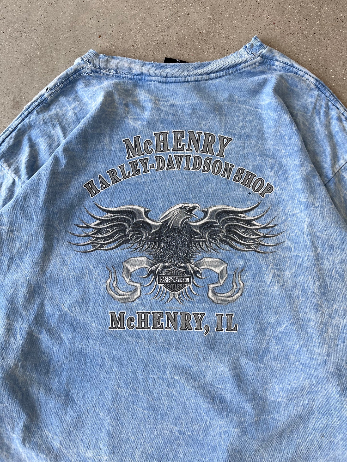 Vintage 2004 McHenry Harley Davidson Long Sleeve - XL