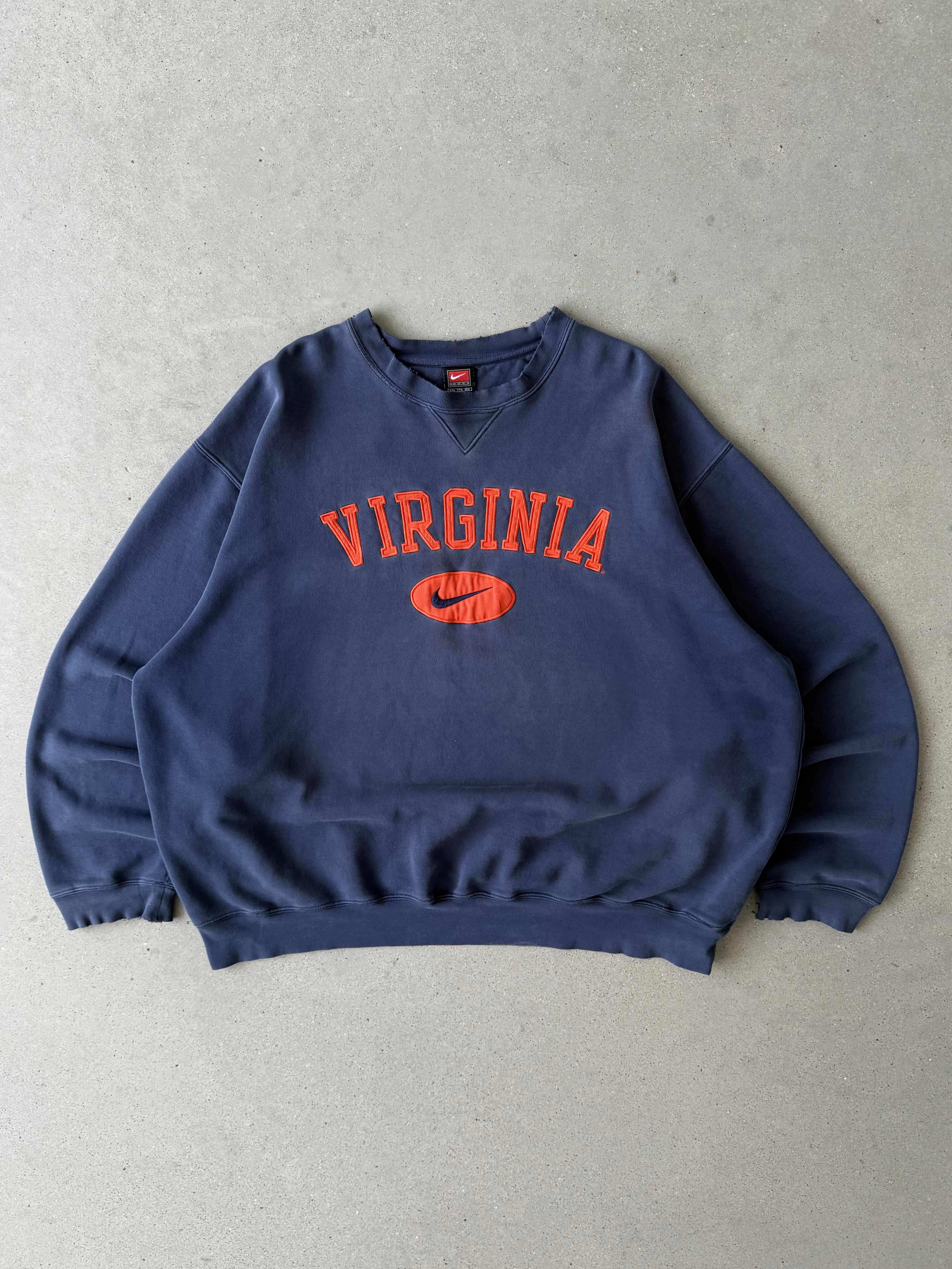 Vintage NIKE Team University of Virginia Distressed Crewneck - XXL