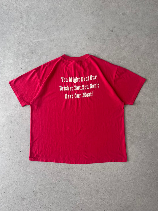 Vintage 90s "Master Baster" Funny Tee - XL